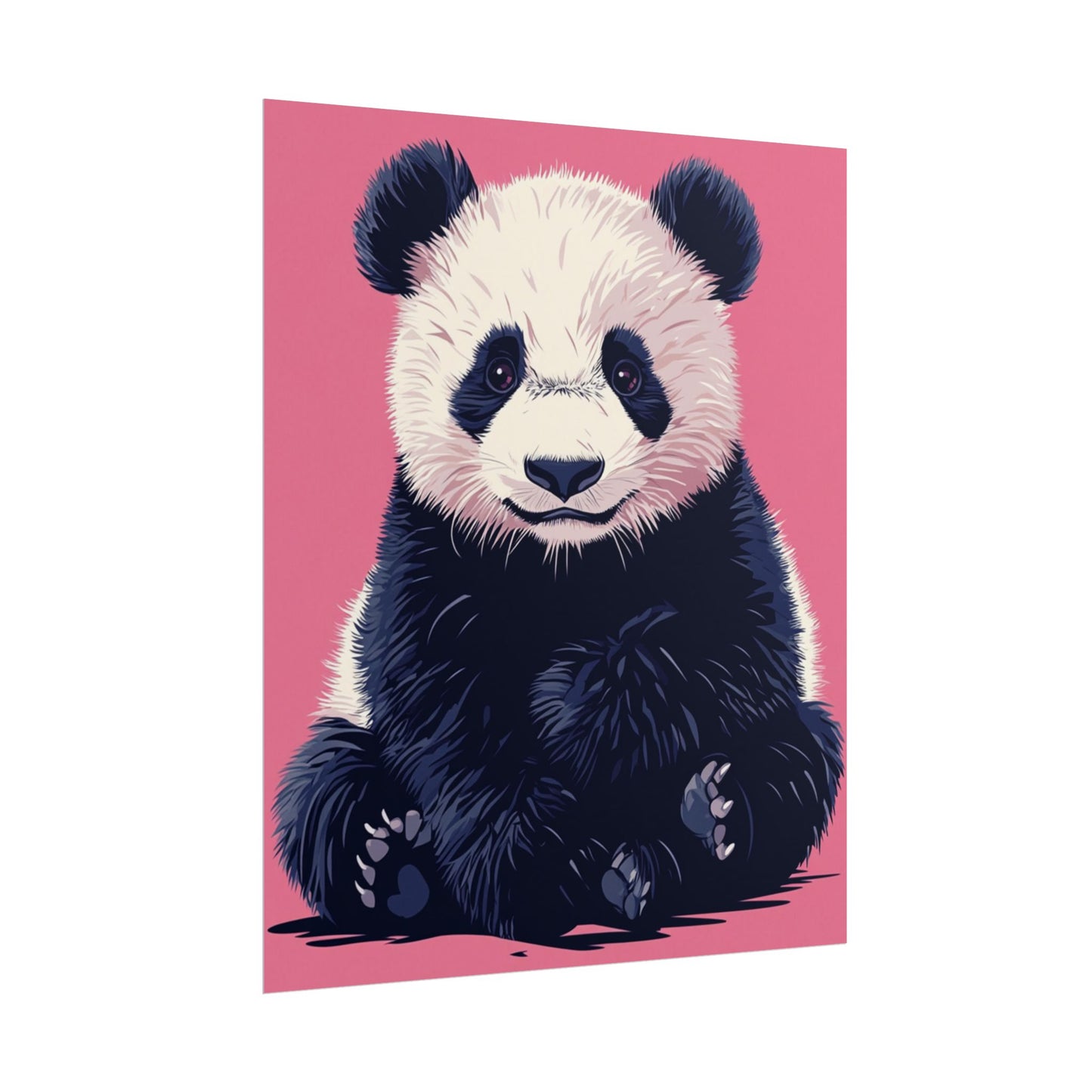 Adorable Panda Bliss - Abstract Art Print