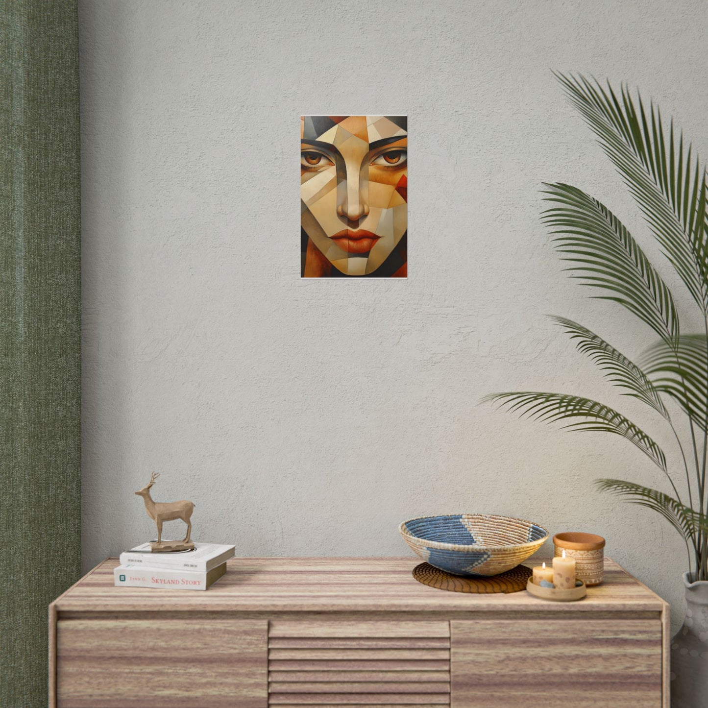 Facets of Emotion - Abstract Geometric Portrait Art Print