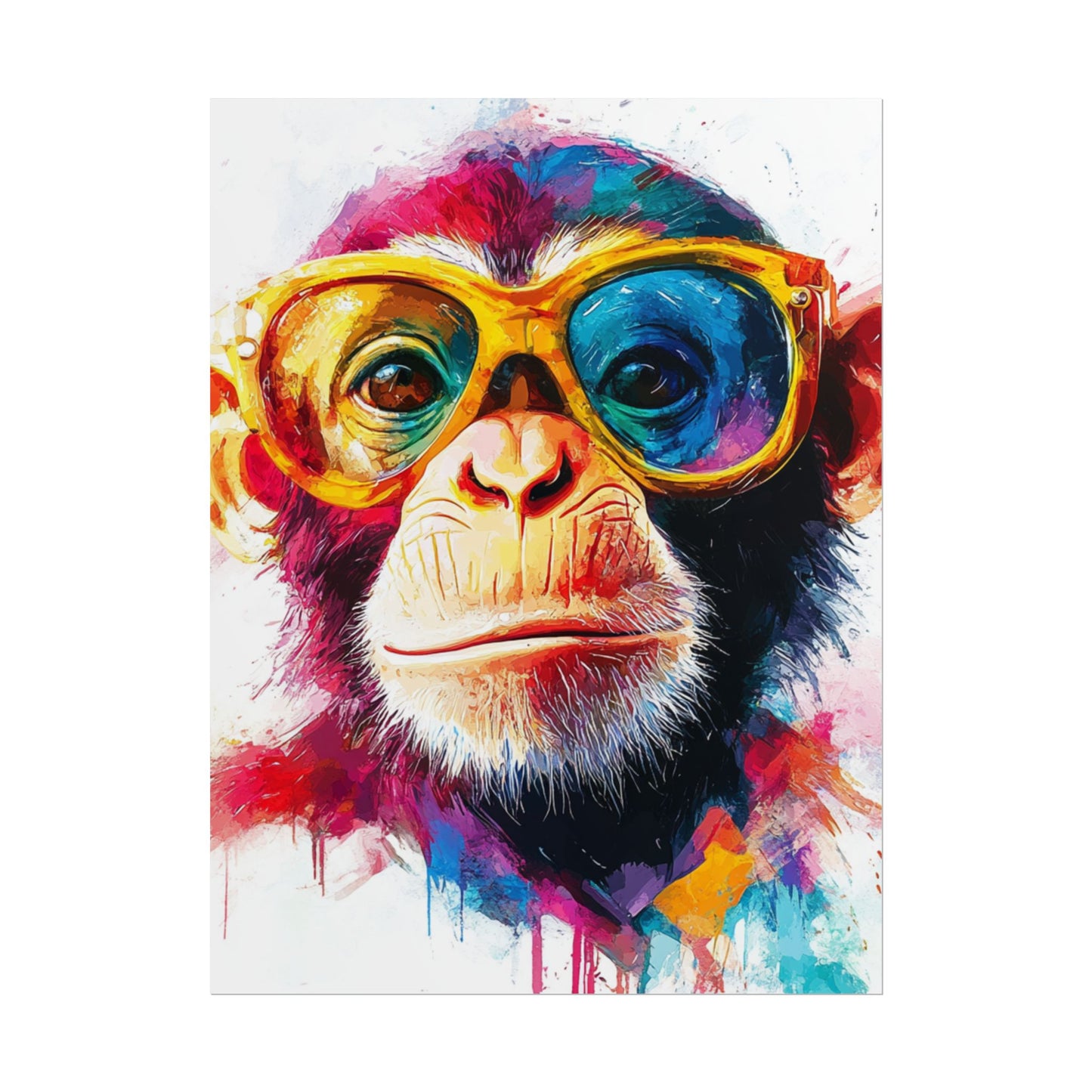 Cool Chimp - Abstract Art with a Splash of Colour