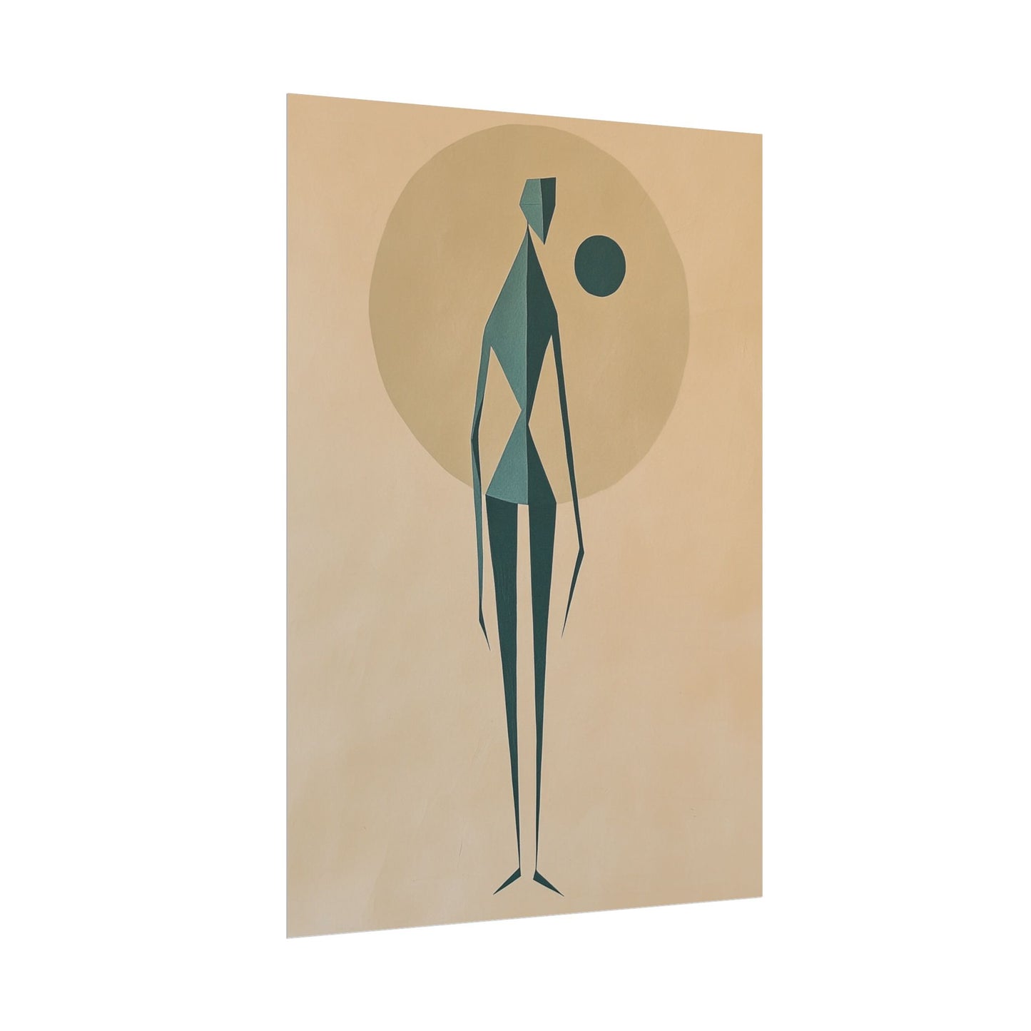 Abstract Solitude - Minimalist Figurative Art Print