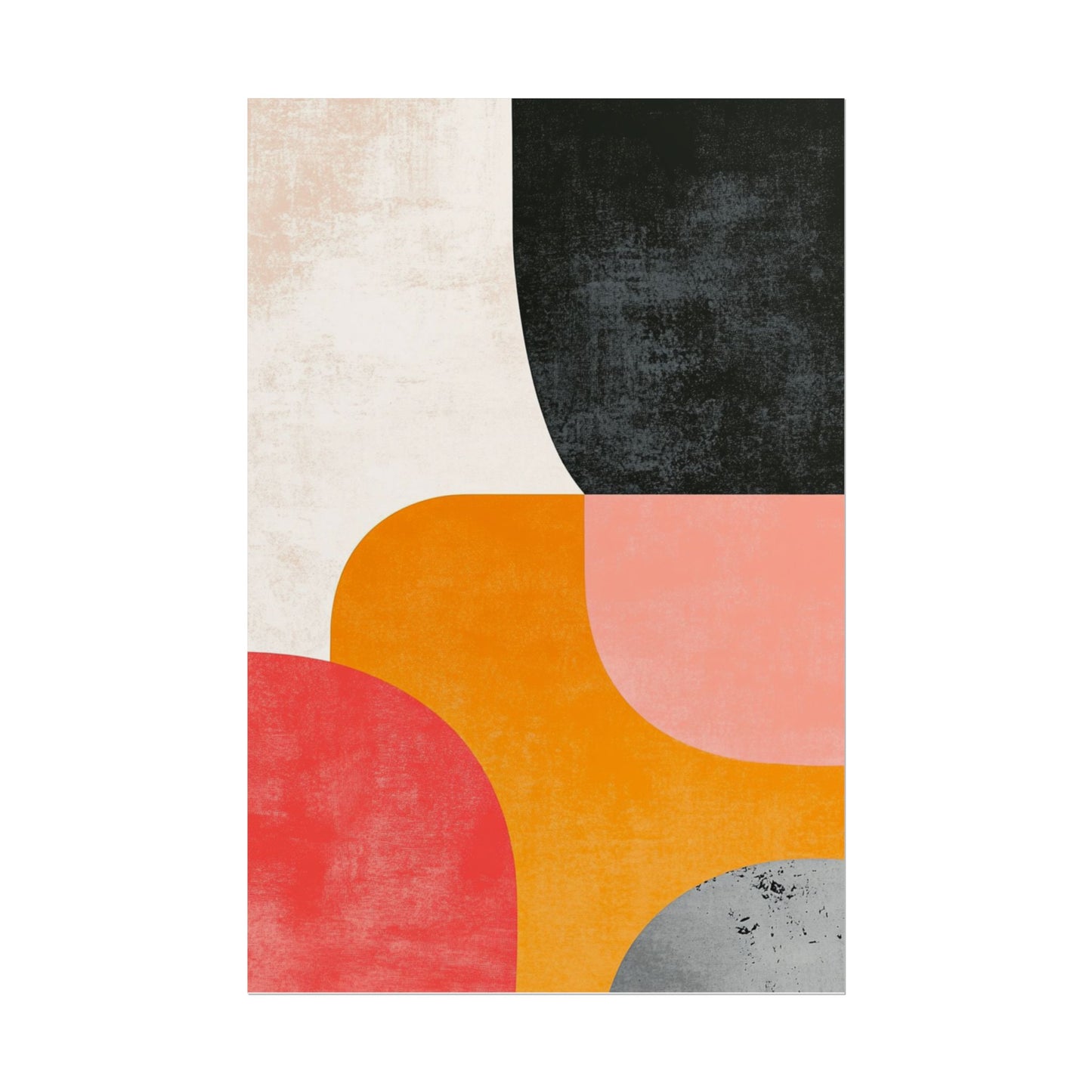 Retro Blocks - Mid-Century Modern Abstract Art Print