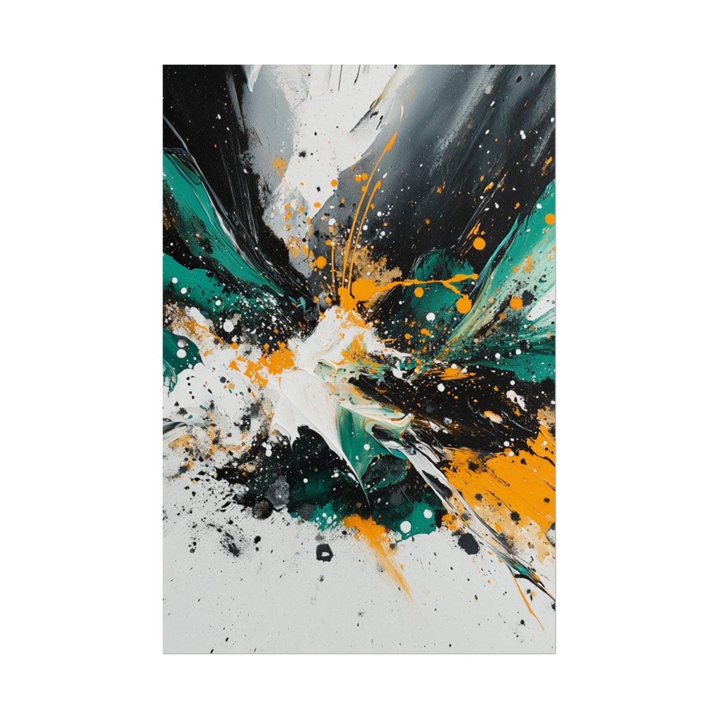 Explosive Fusion - Dynamic Abstract Art Print