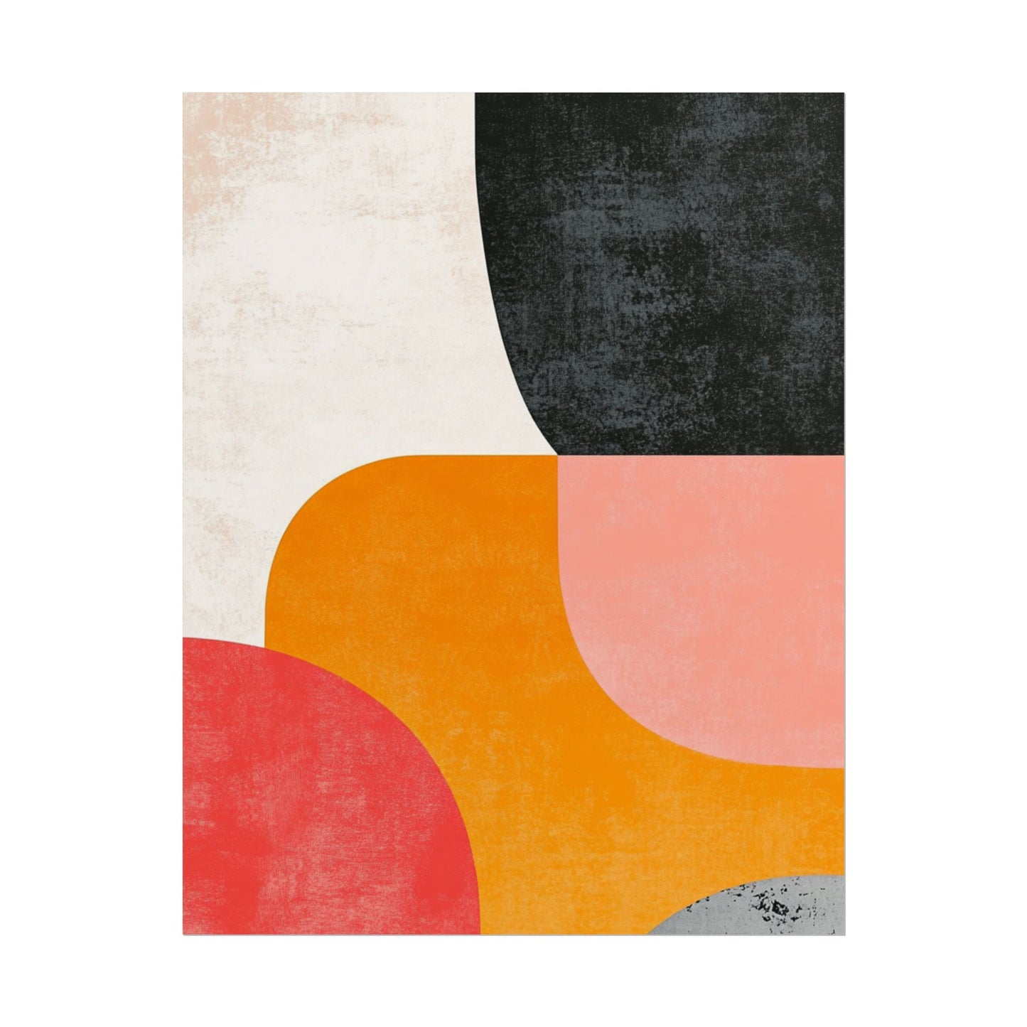 Retro Blocks - Mid-Century Modern Abstract Art Print