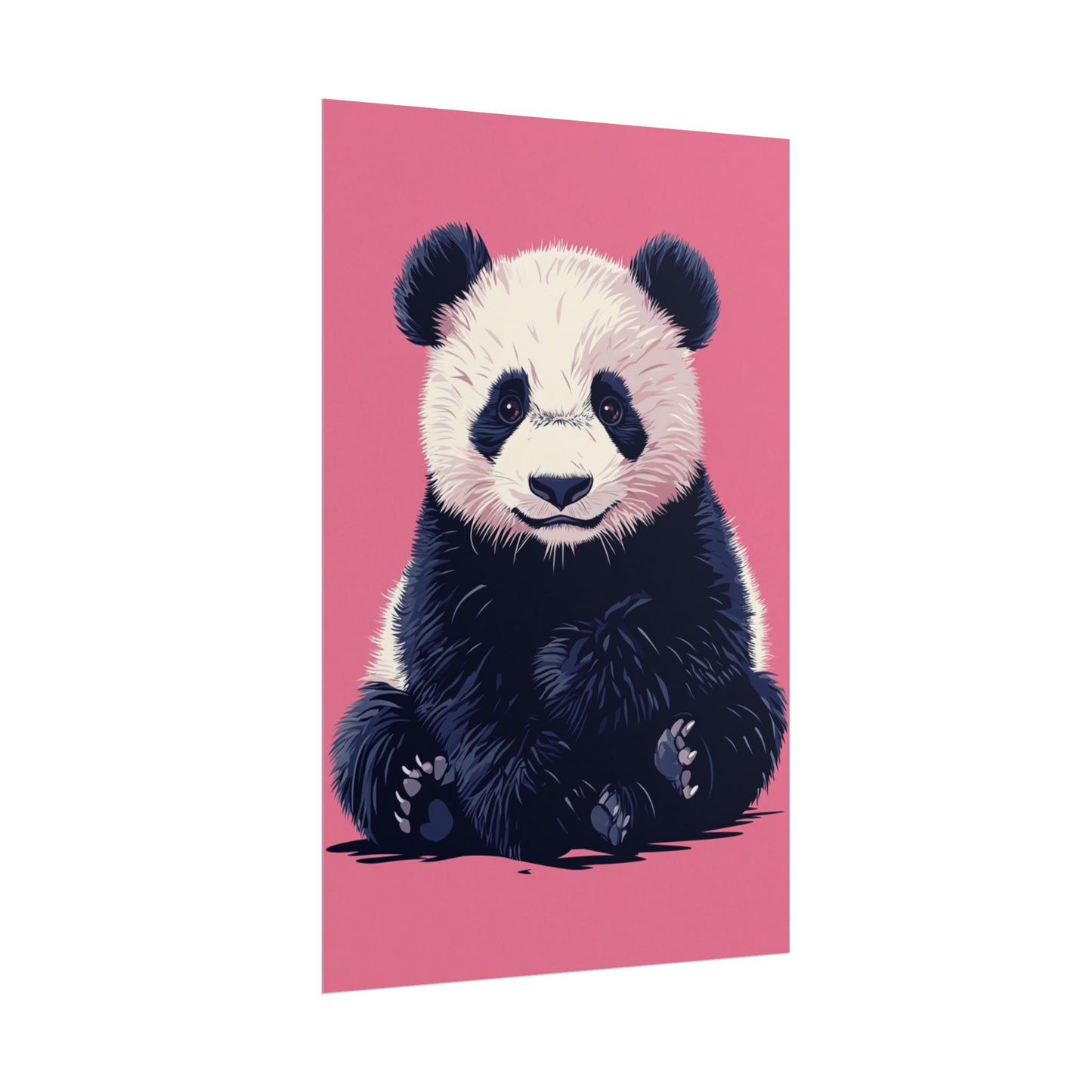 Adorable Panda Bliss - Abstract Art Print