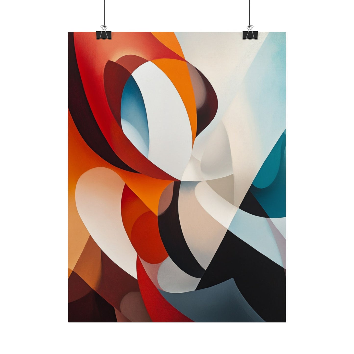 Dynamic Curves - Modern Abstract Art Print