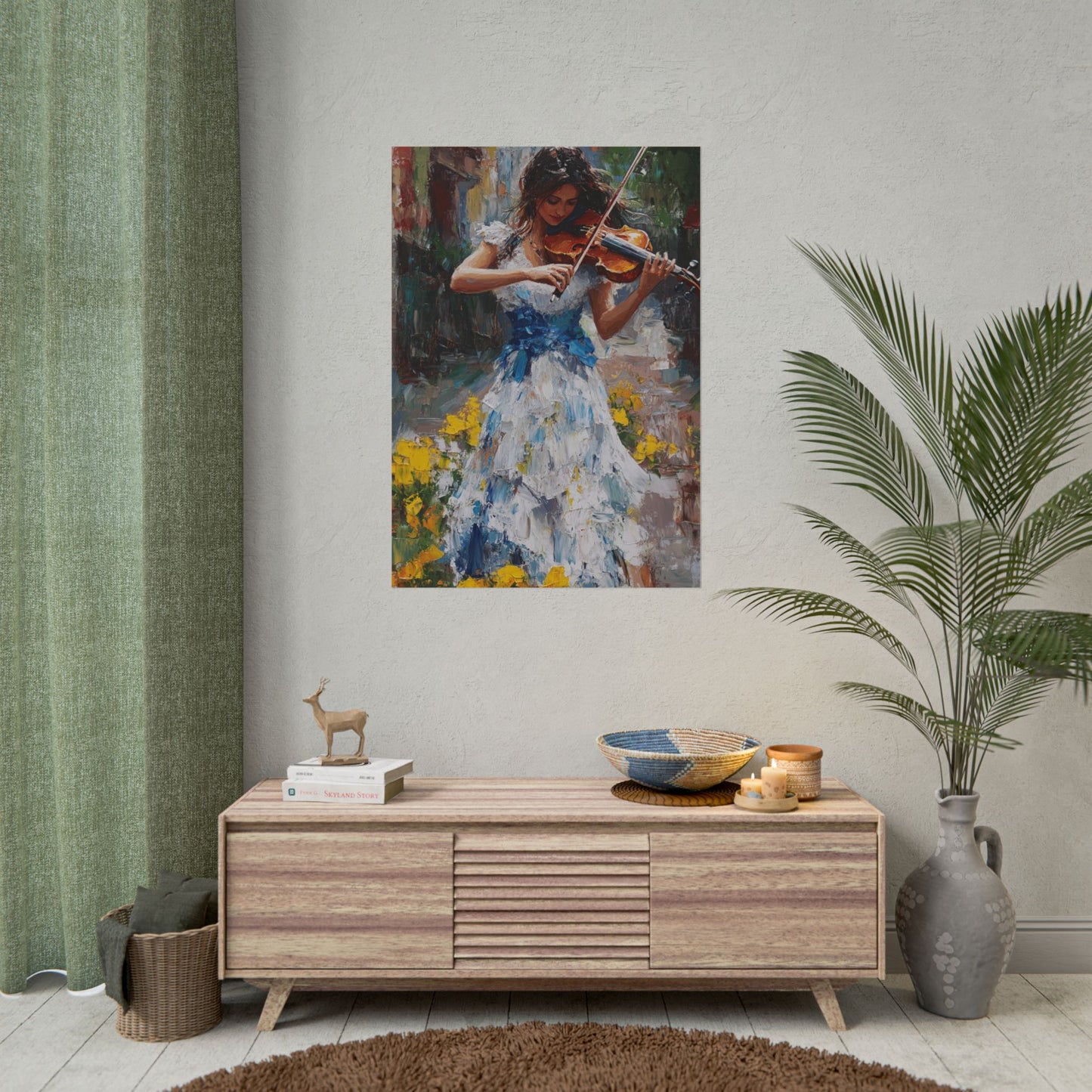 Melody in Motion - Impressionist Violinist Art Print