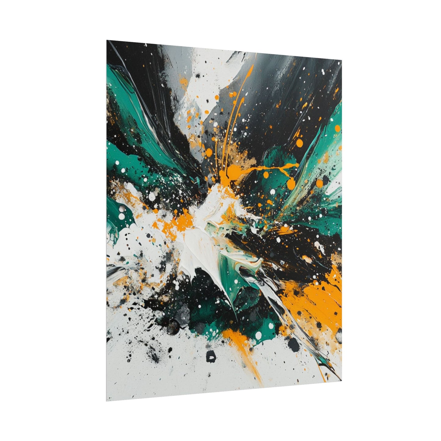 Explosive Fusion - Dynamic Abstract Art Print