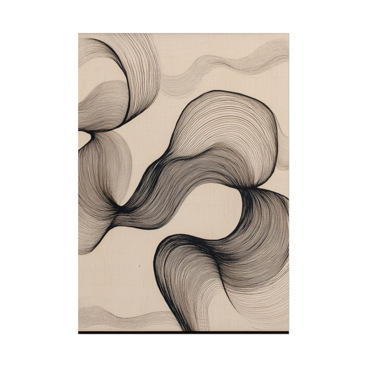 Flowing Lines - Minimalist Abstract Art Print