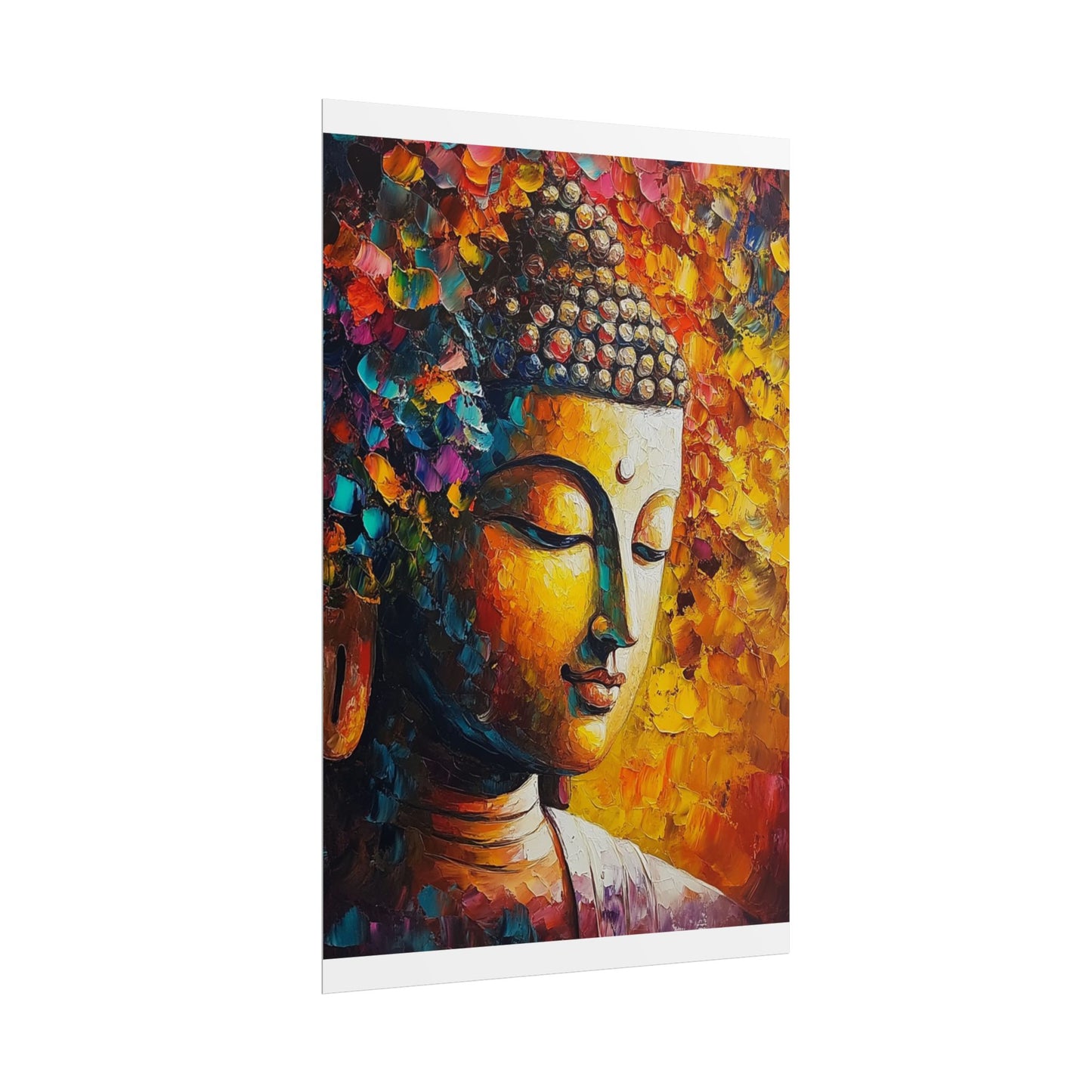 Buddha's Serenity - Abstract Spiritual Art Print