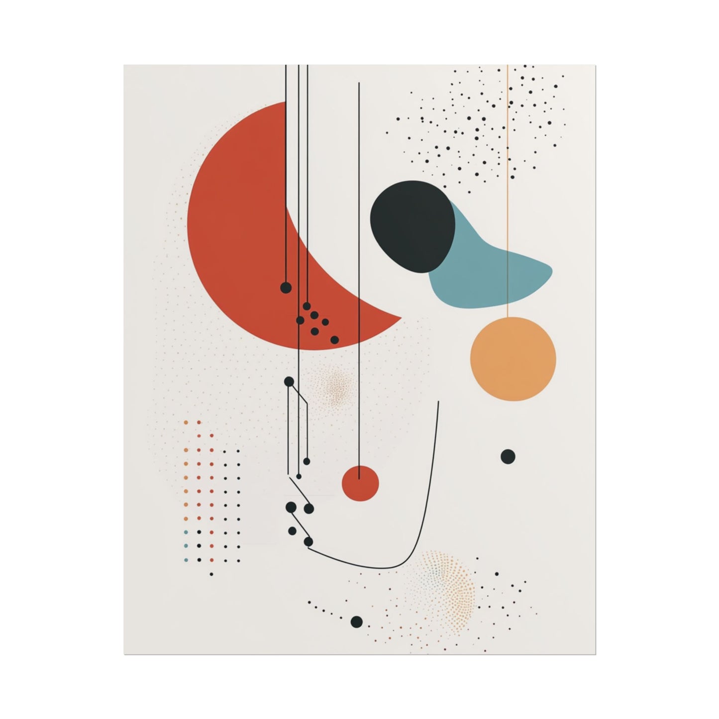 Celestial Rhythm - Abstract Geometric Art Print