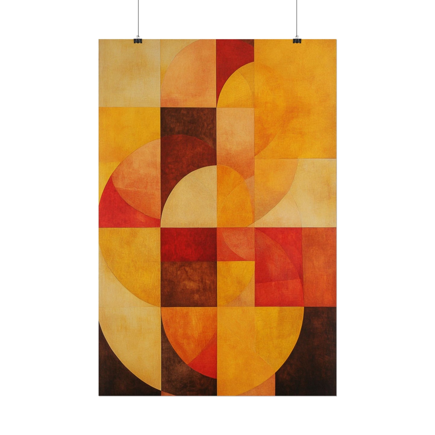 Radiant Harmony - Abstract Geometric Art Print