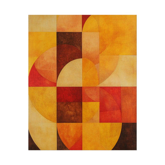 Radiant Harmony - Abstract Geometric Art Print