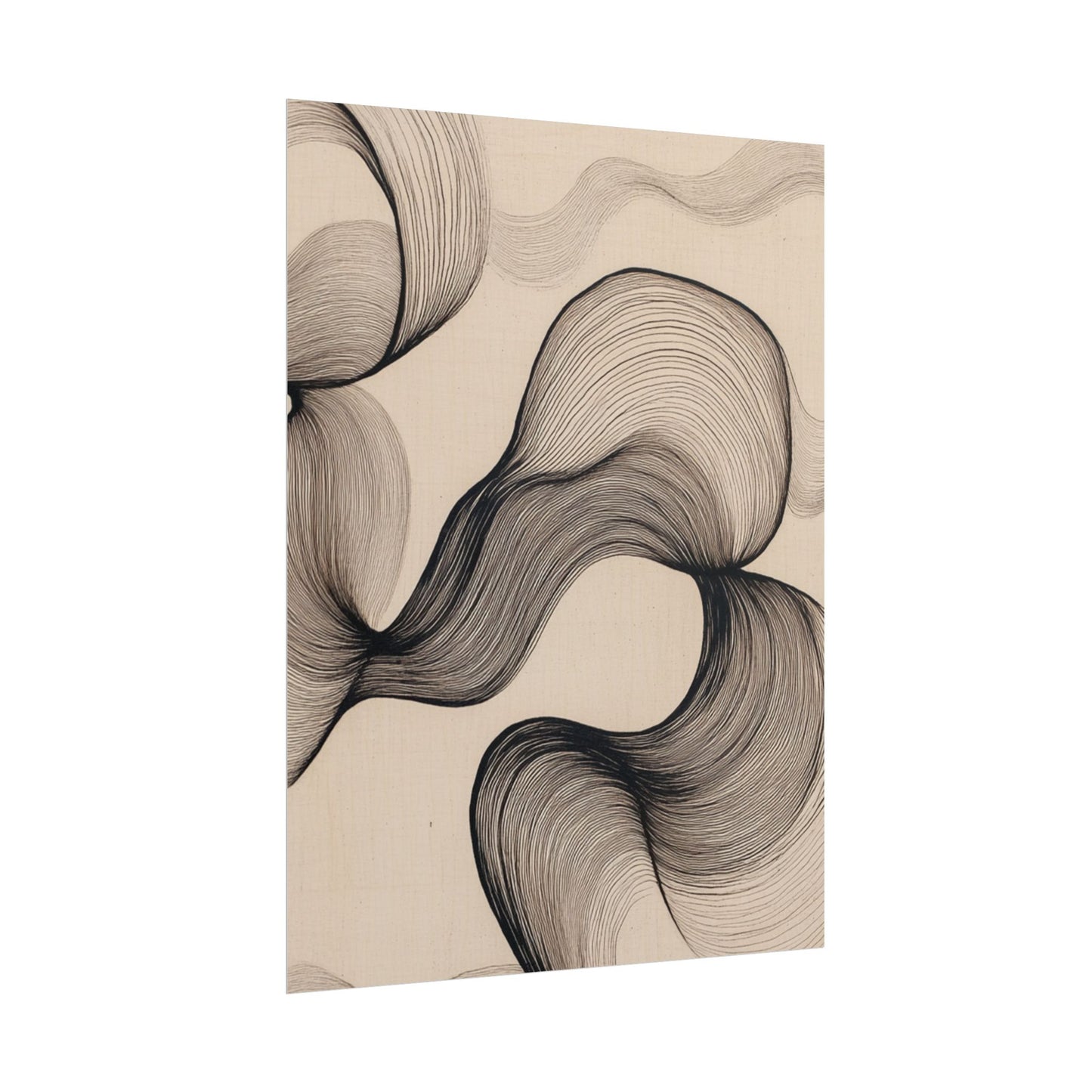 Flowing Lines - Minimalist Abstract Art Print