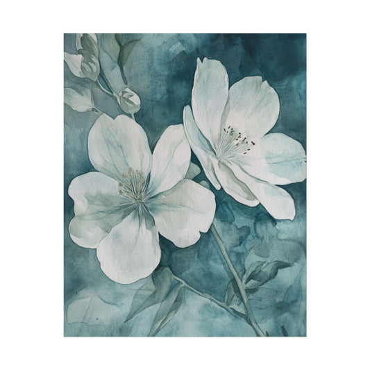 Tranquil Blossom - Abstract Floral Watercolour Art