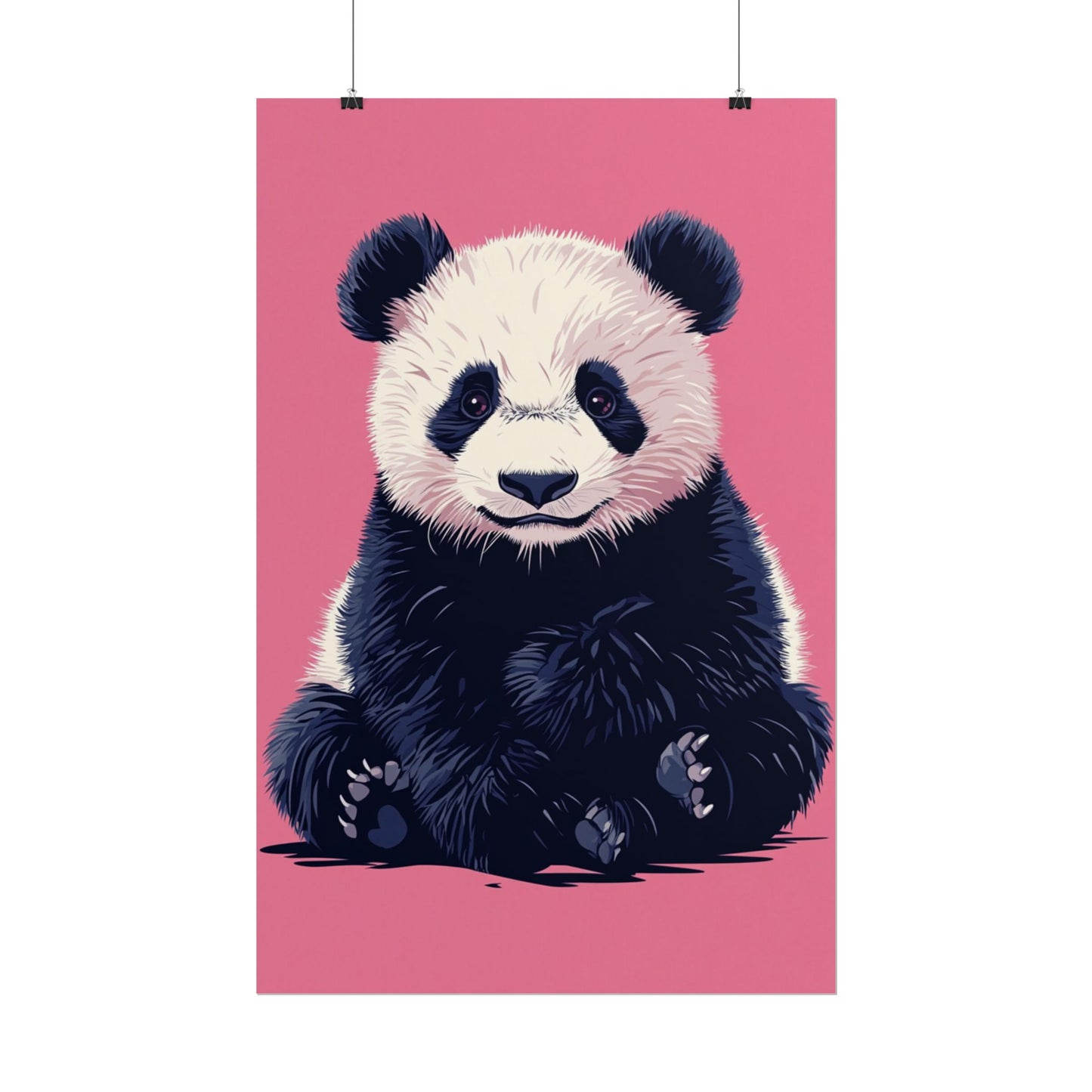 Adorable Panda Bliss - Abstract Art Print