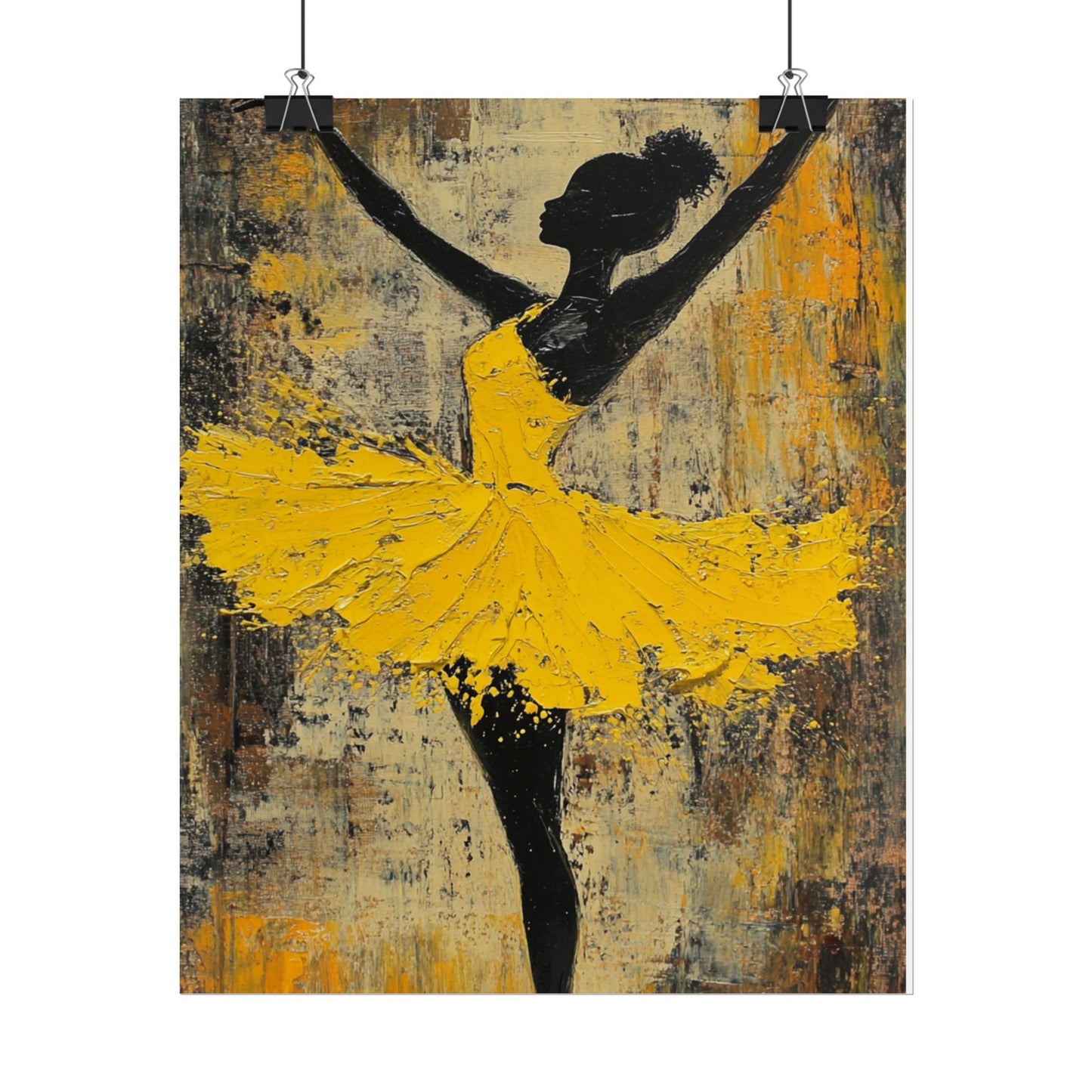 Grace in Motion - Abstract Ballet Dancer Art Print