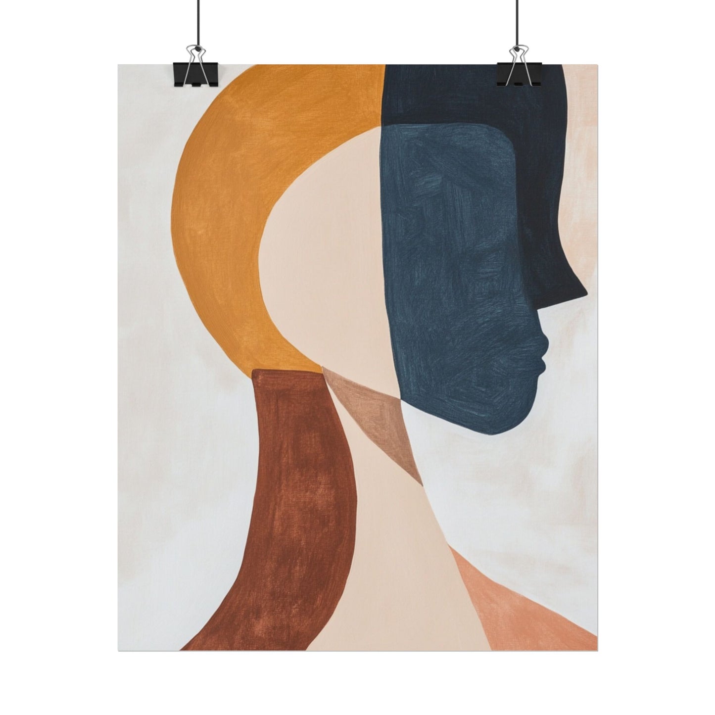 Dual Perspectives - Abstract Silhouette Art Print