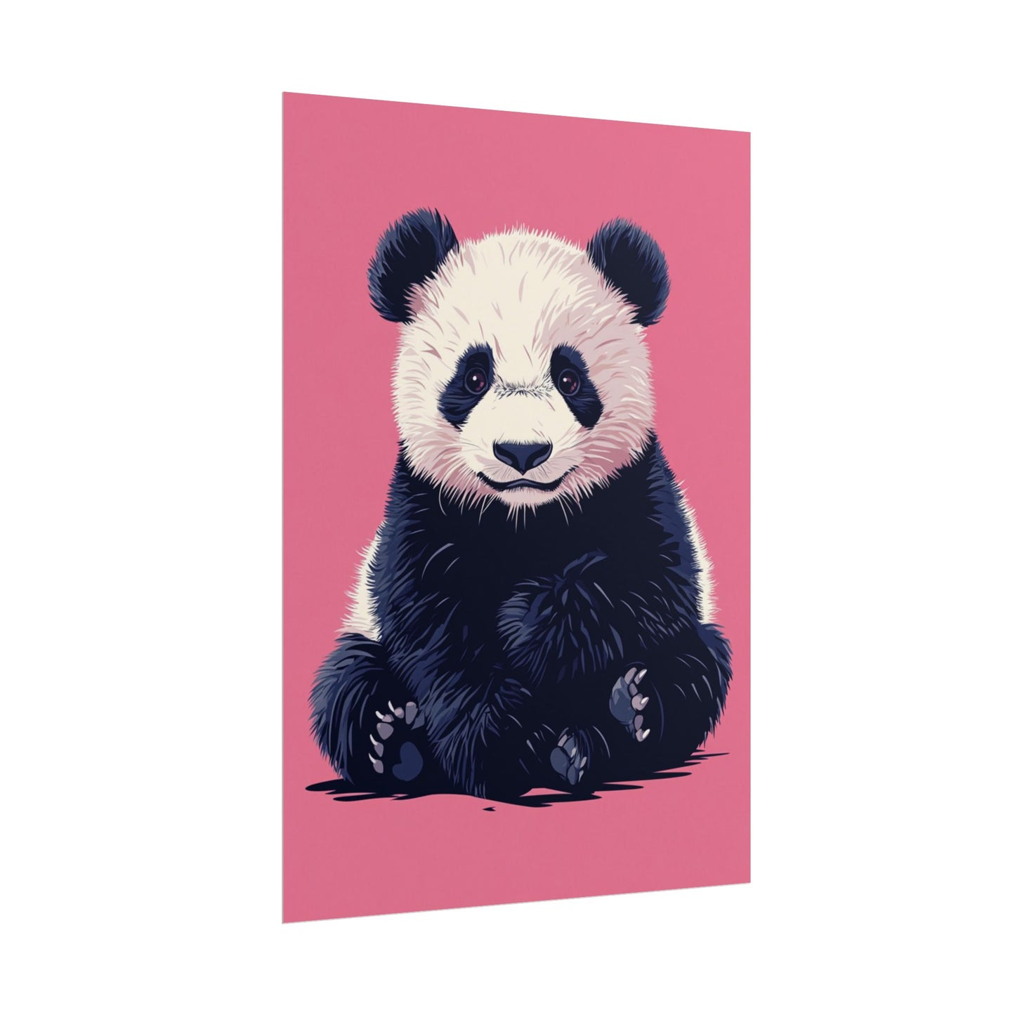 Adorable Panda Bliss - Abstract Art Print