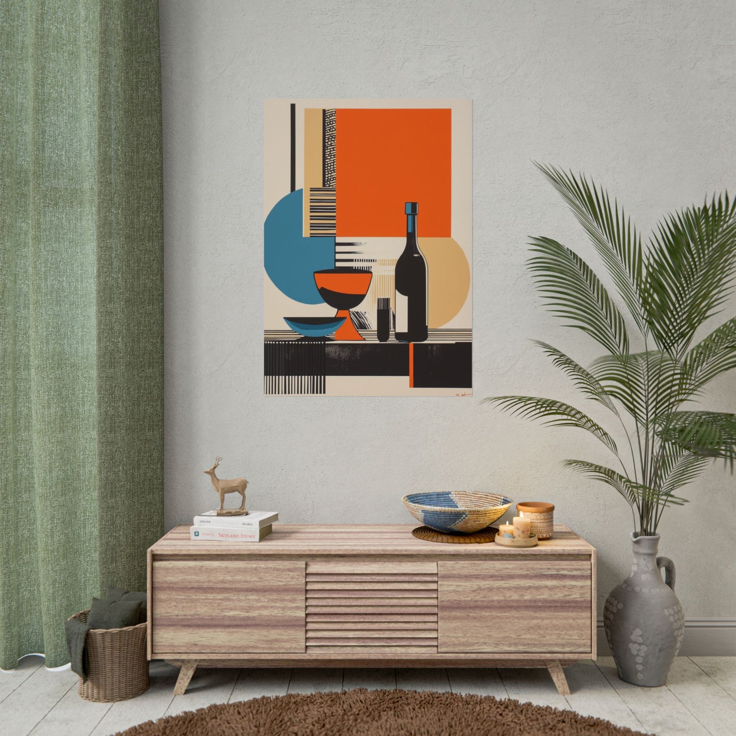 Modernist Still Life - Abstract Geometric Art Print