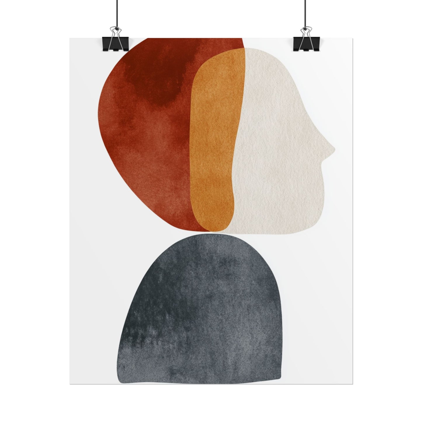 Layers of Thought - Abstract Profile Art Print