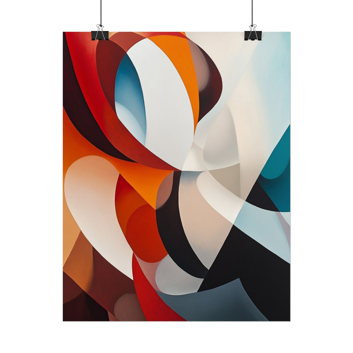 Dynamic Curves - Modern Abstract Art Print