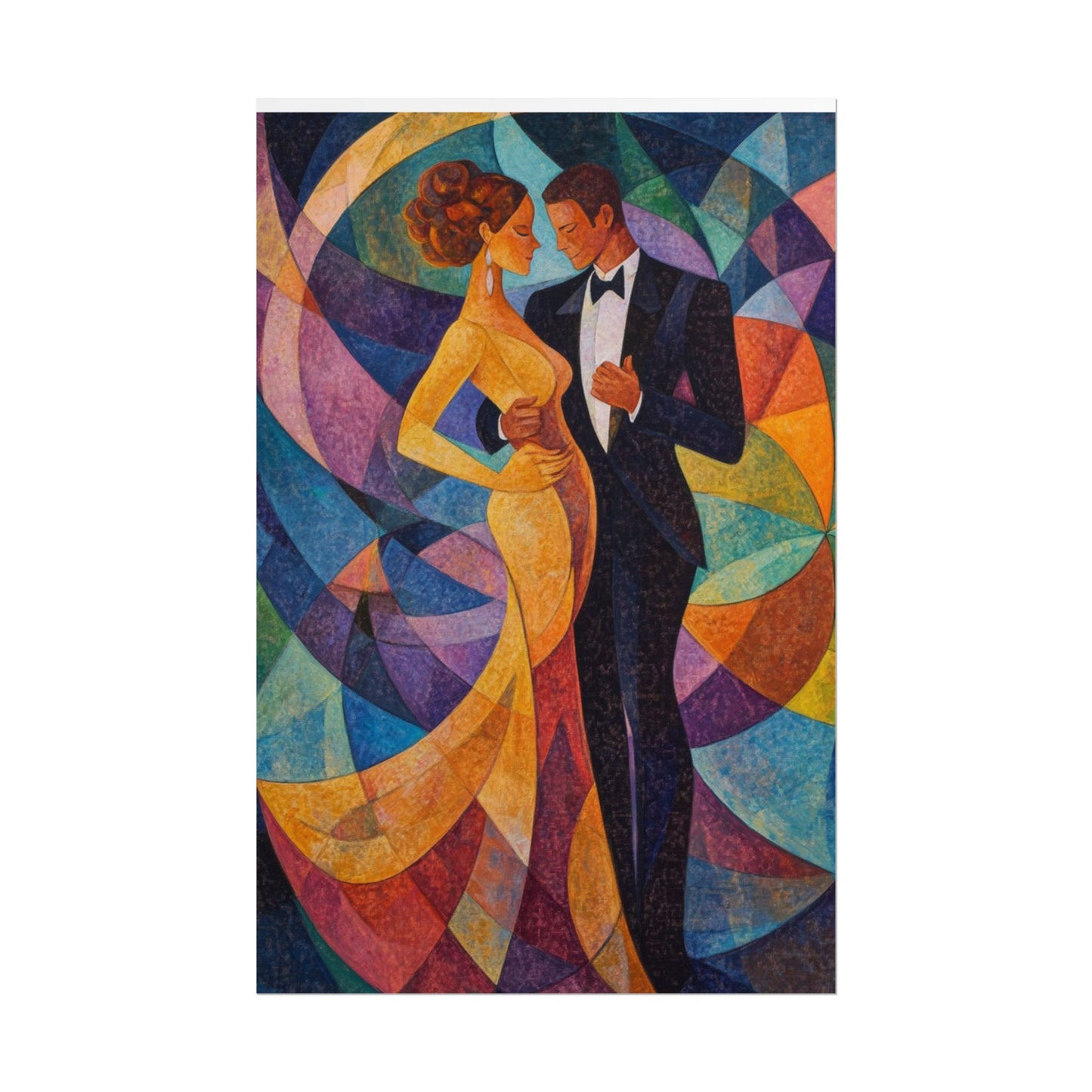 Elegant Dance - Abstract Romantic Art Print