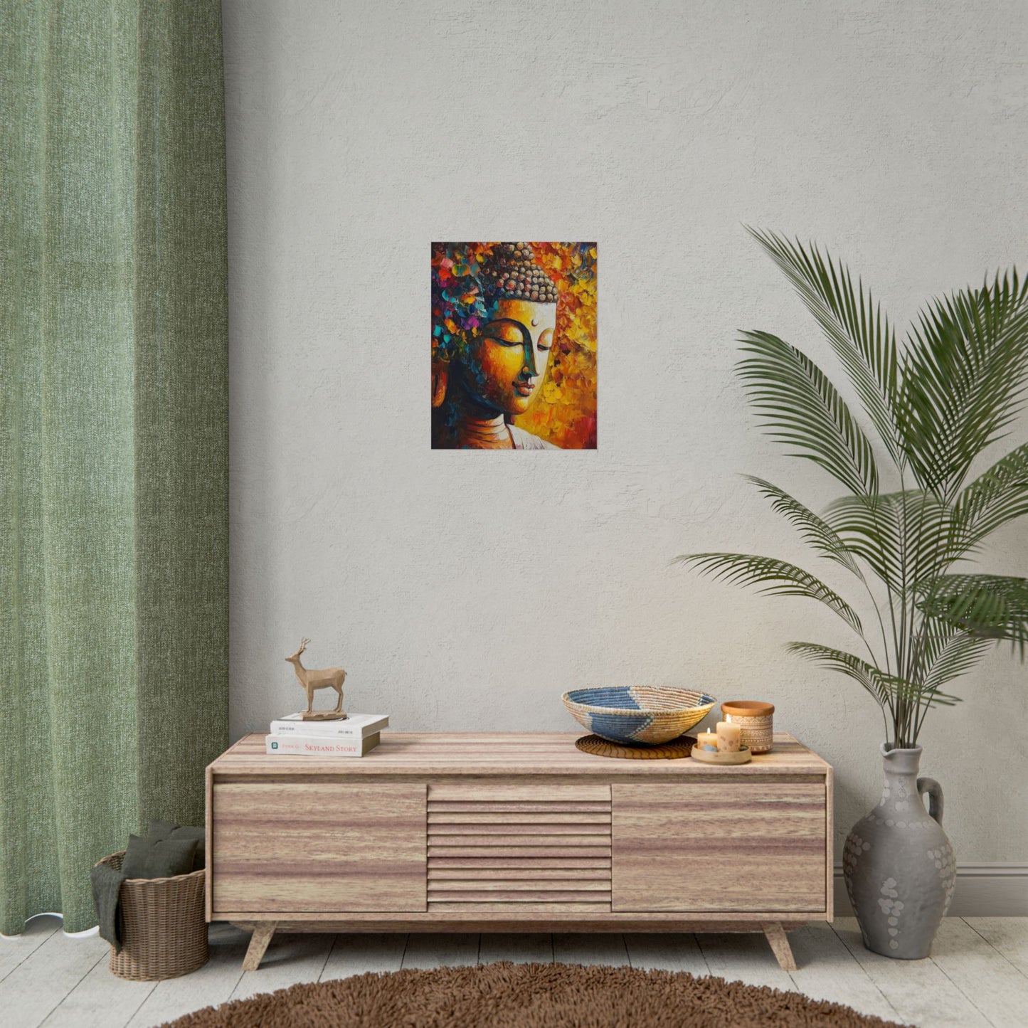 Buddha's Serenity - Abstract Spiritual Art Print