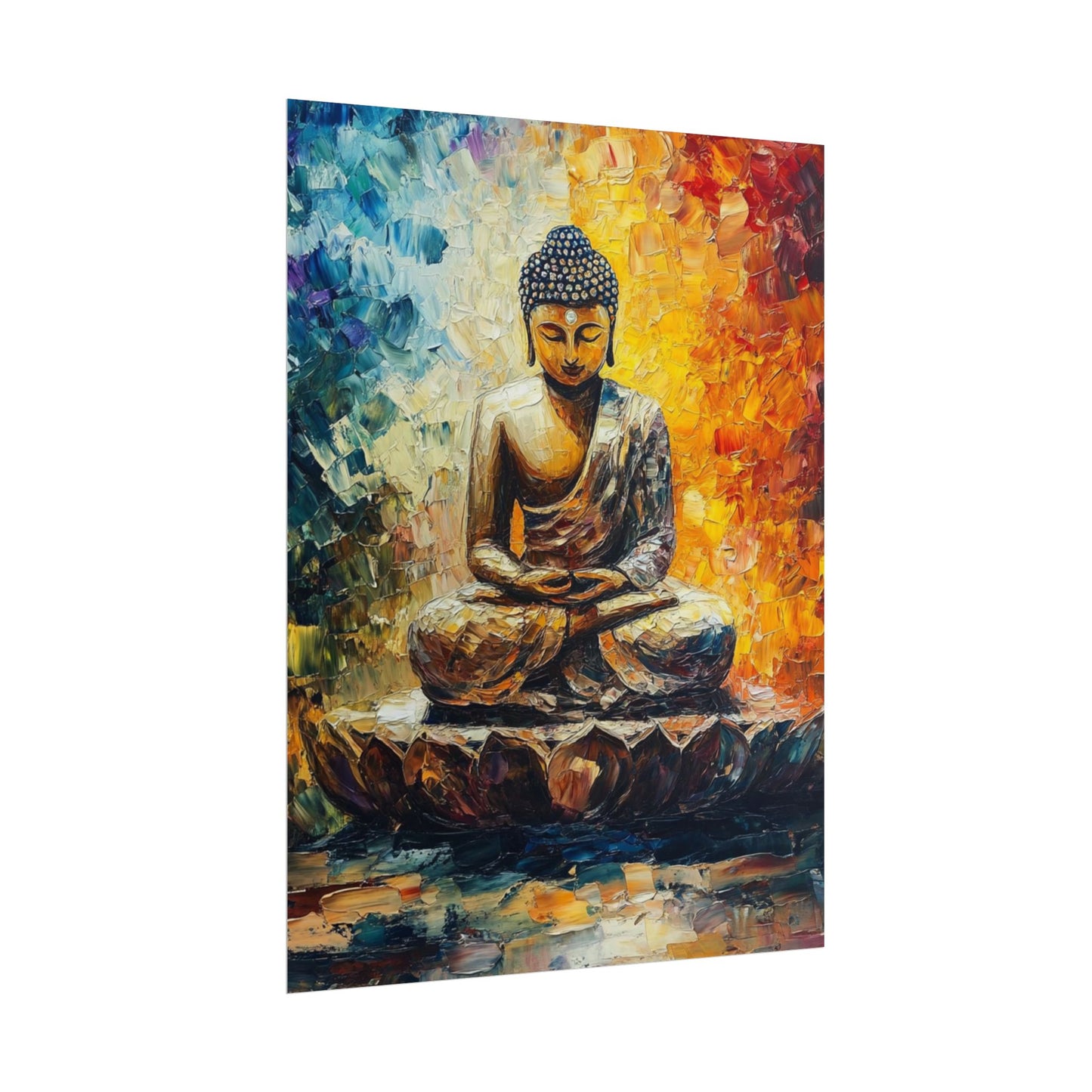 Radiant Buddha - Abstract Meditative Art Print