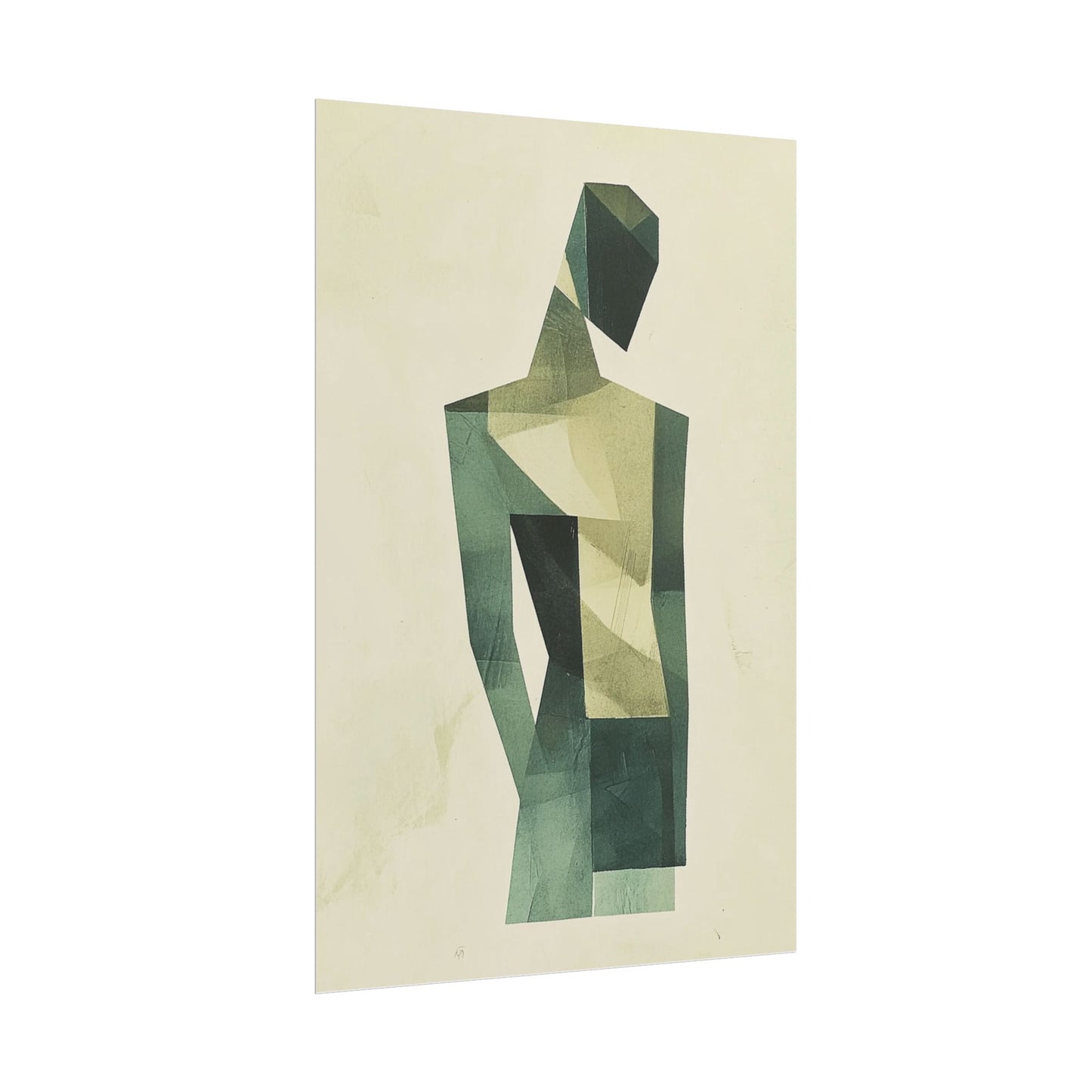 Contemplative Form - Geometric Abstract Art Print