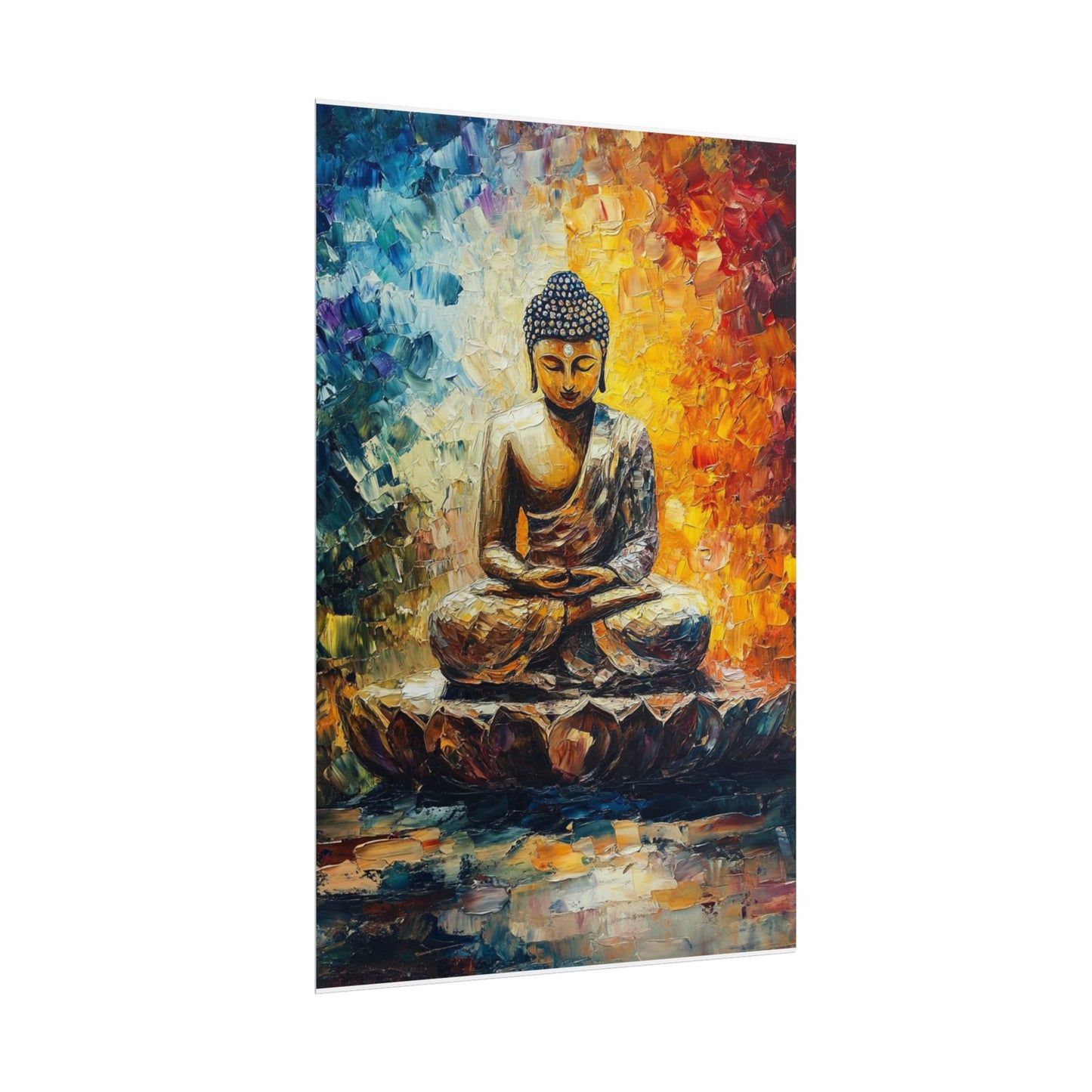 Radiant Buddha - Abstract Meditative Art Print