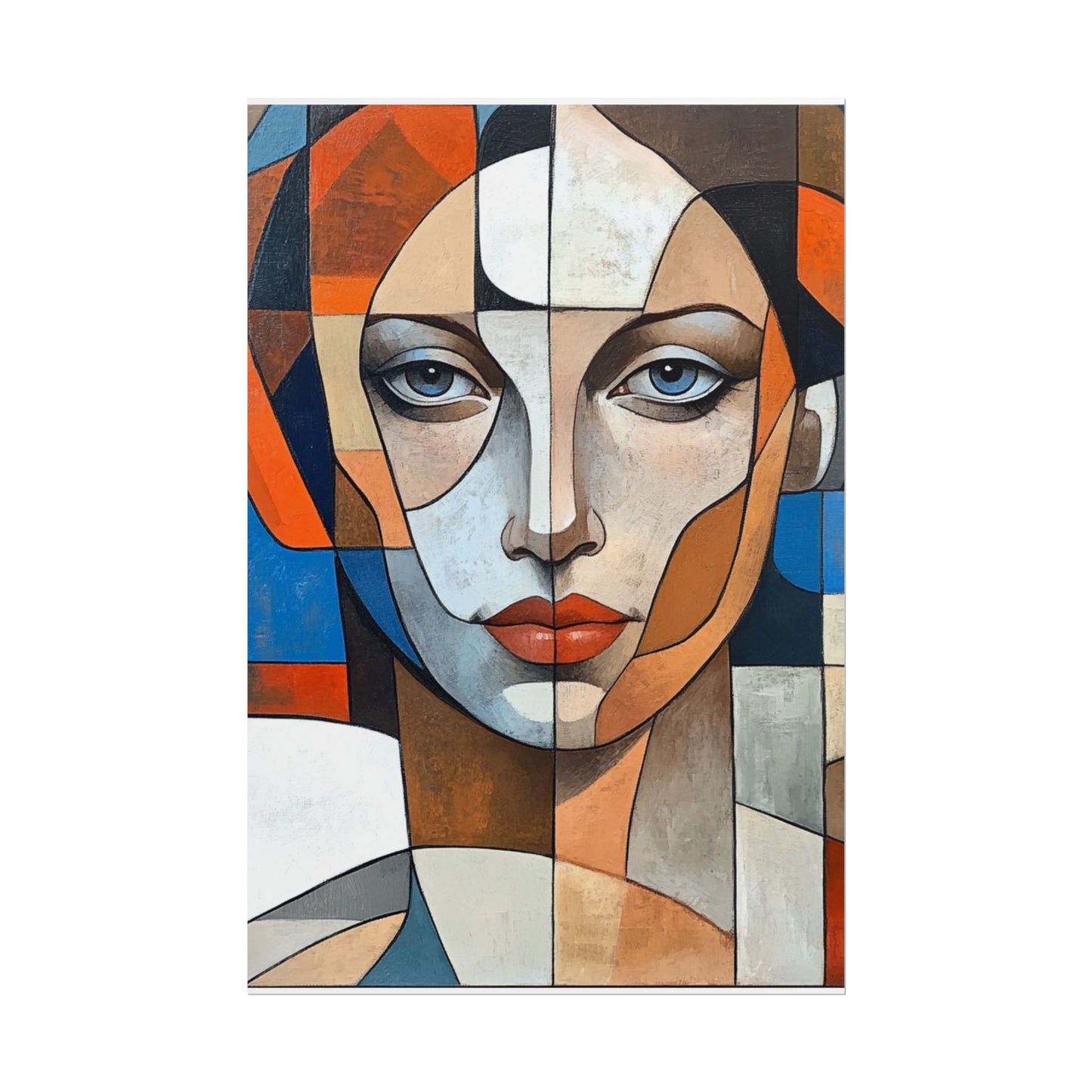 Symmetry in Colours - Abstract Portrait Art Print