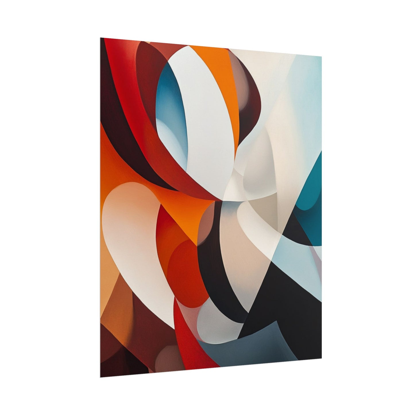 Dynamic Curves - Modern Abstract Art Print