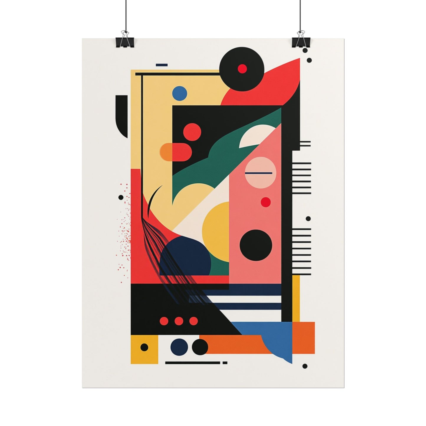 Geometry in Motion - Bold Abstract Geometric Print