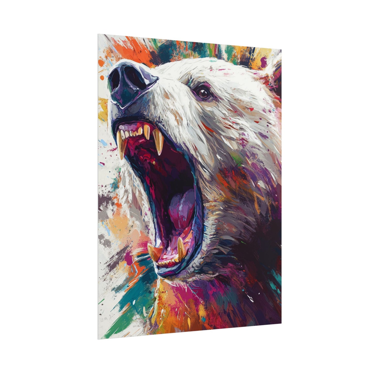 Roar of the Wild - Abstract Bear Art Print