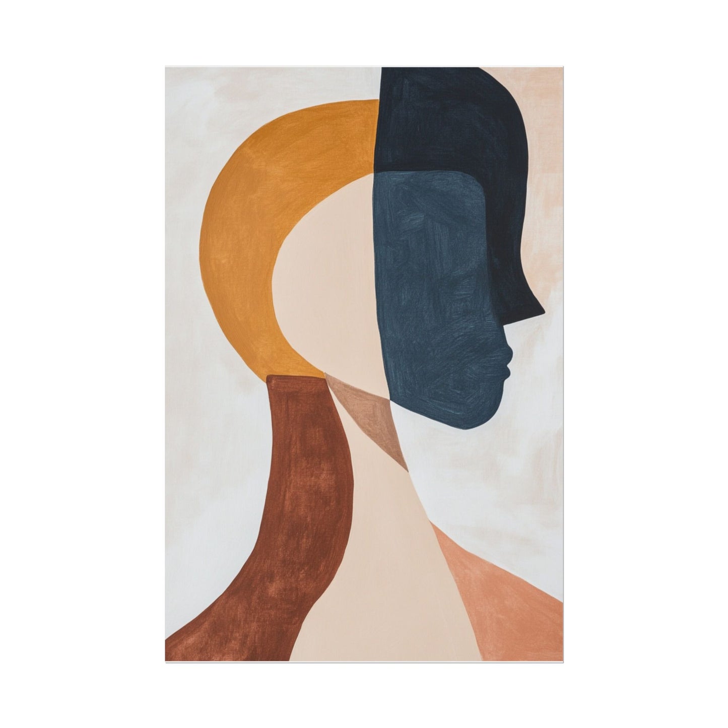 Dual Perspectives - Abstract Silhouette Art Print