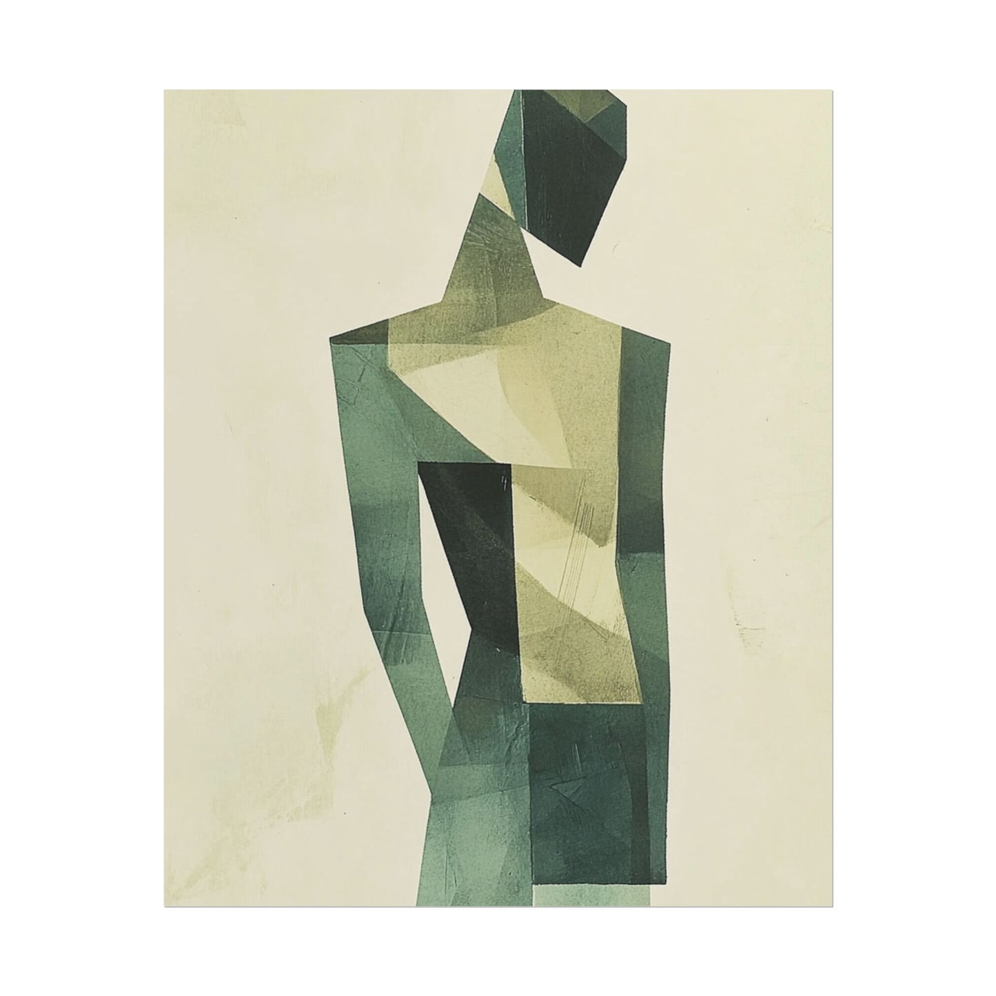 Contemplative Form - Geometric Abstract Art Print