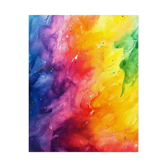 Spectrum of Emotions - Vivid Abstract Watercolour Art