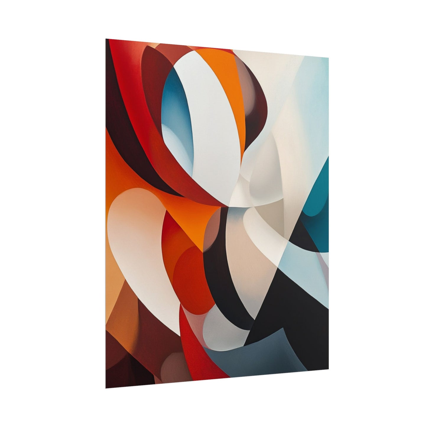 Dynamic Curves - Modern Abstract Art Print