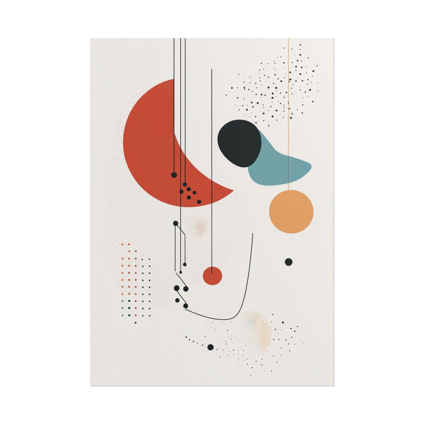 Celestial Rhythm - Abstract Geometric Art Print