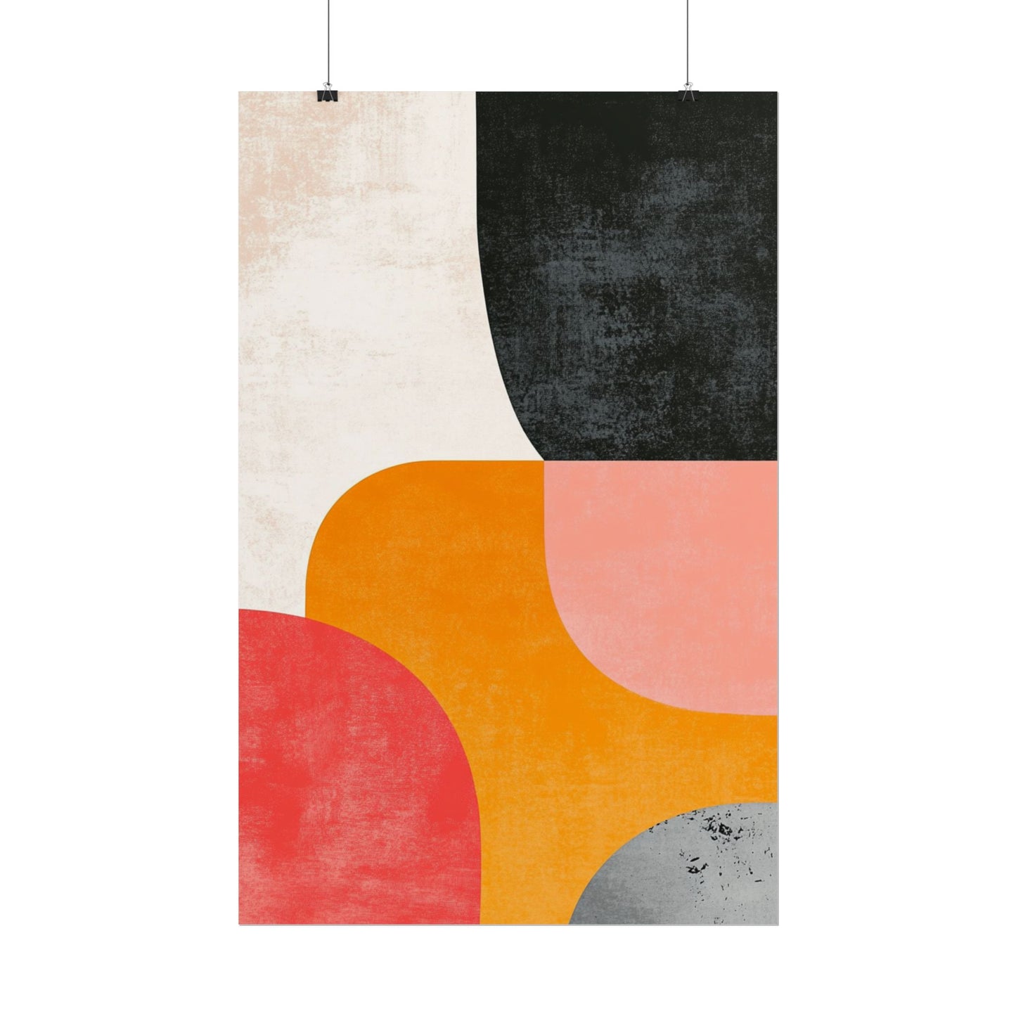 Retro Blocks - Mid-Century Modern Abstract Art Print