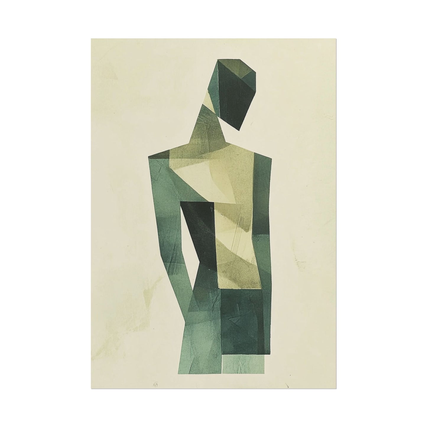 Contemplative Form - Geometric Abstract Art Print