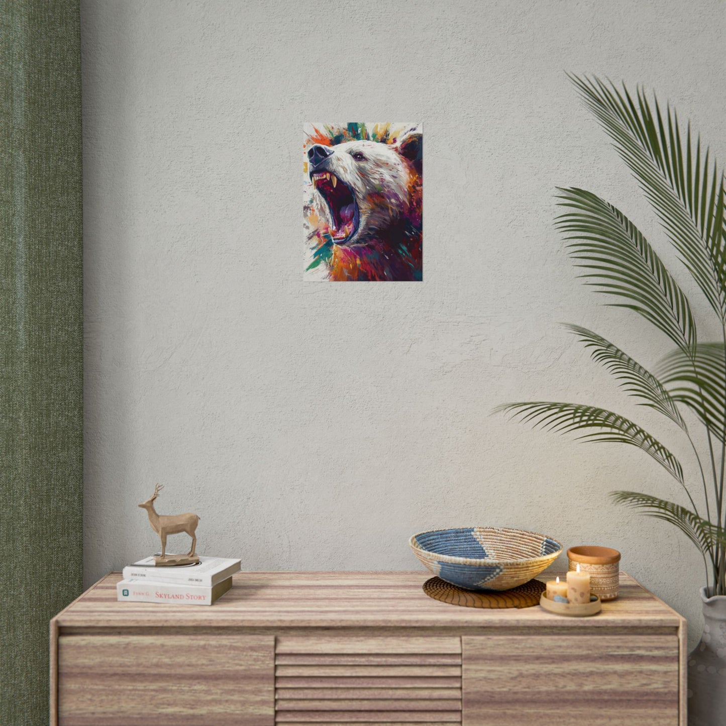 Roar of the Wild - Abstract Bear Art Print