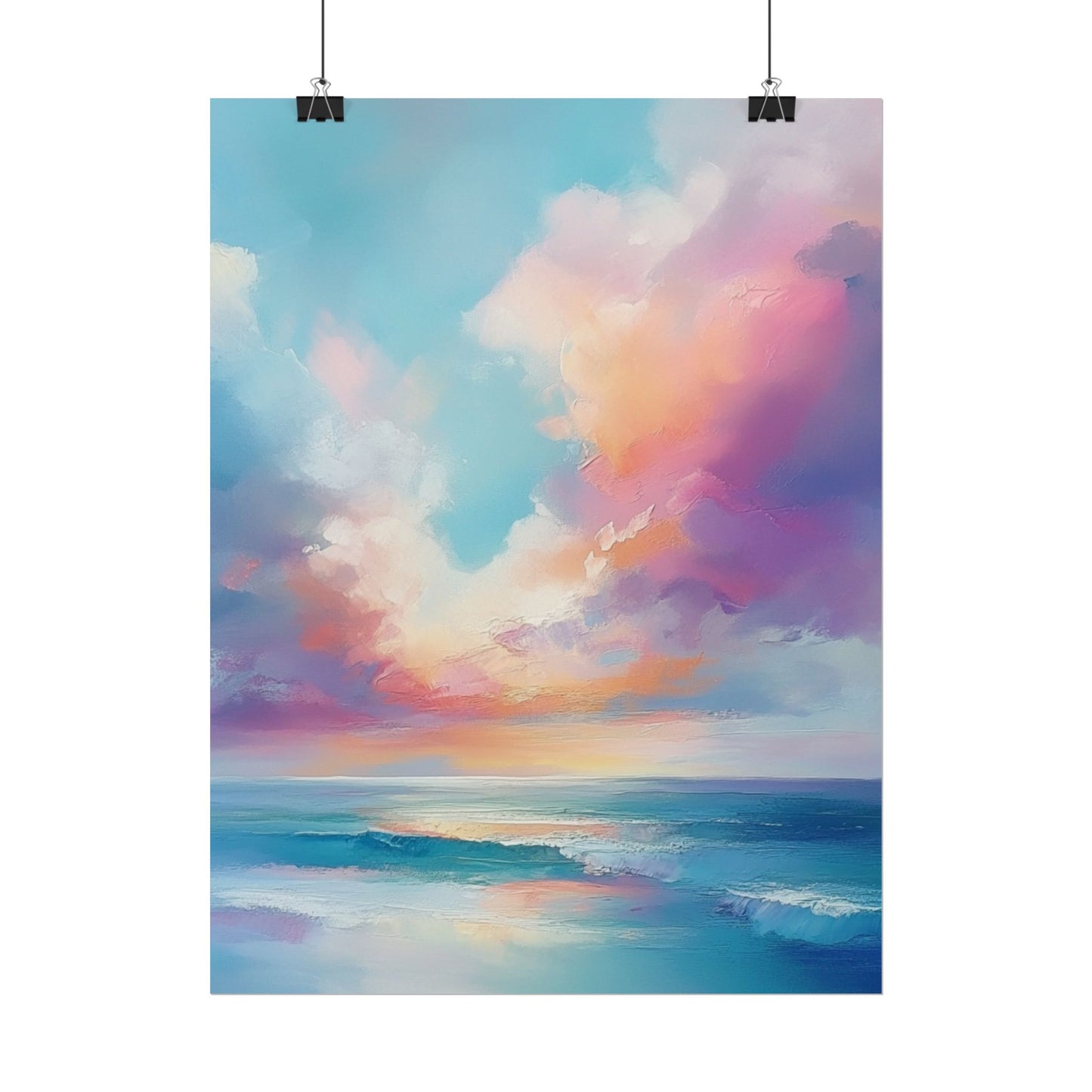 Serenity in Colour - Abstract Sky and Sea Landscape