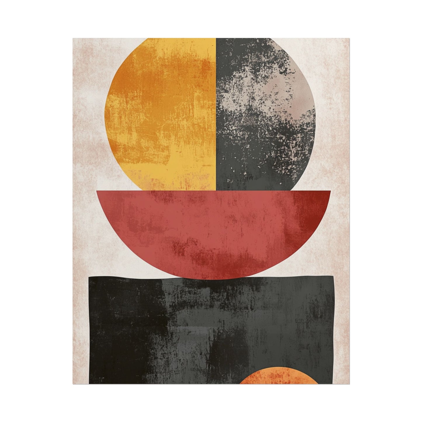 Geometric Balance - Abstract Modern Art Print