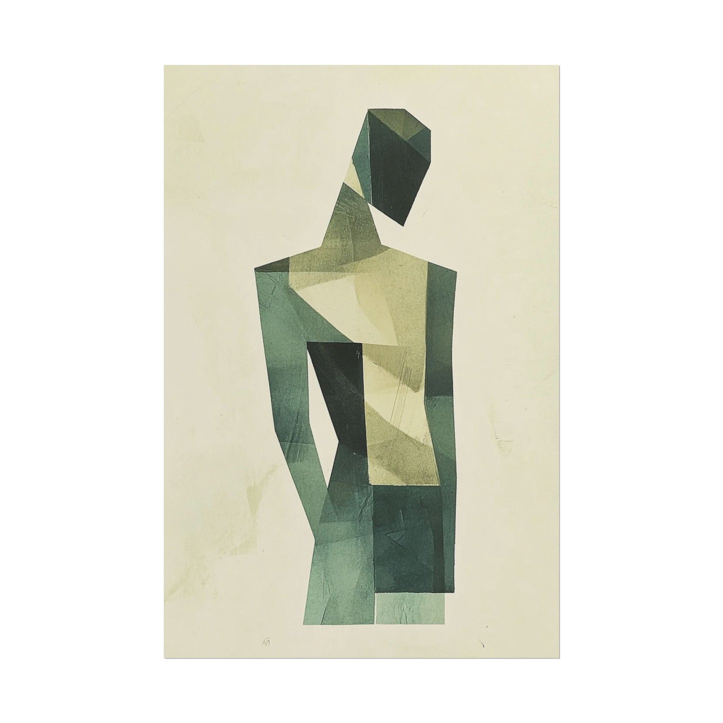 Contemplative Form - Geometric Abstract Art Print