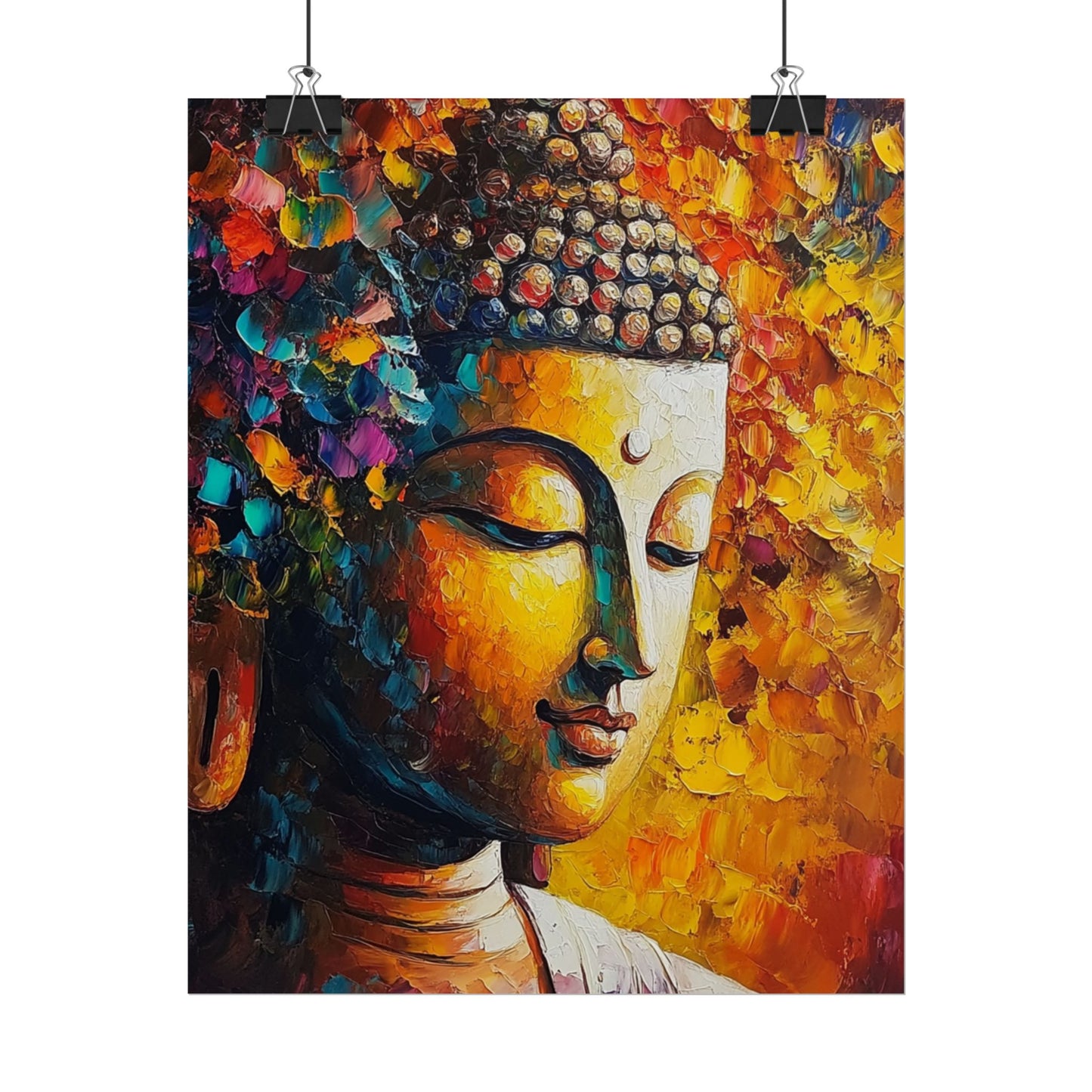 Buddha's Serenity - Abstract Spiritual Art Print