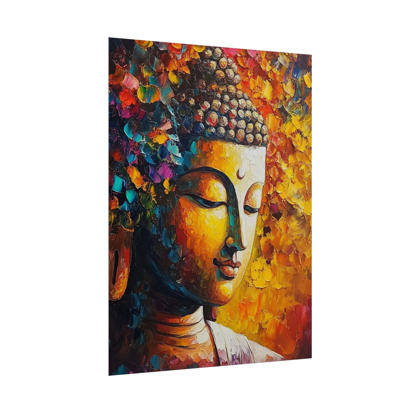 Buddha's Serenity - Abstract Spiritual Art Print