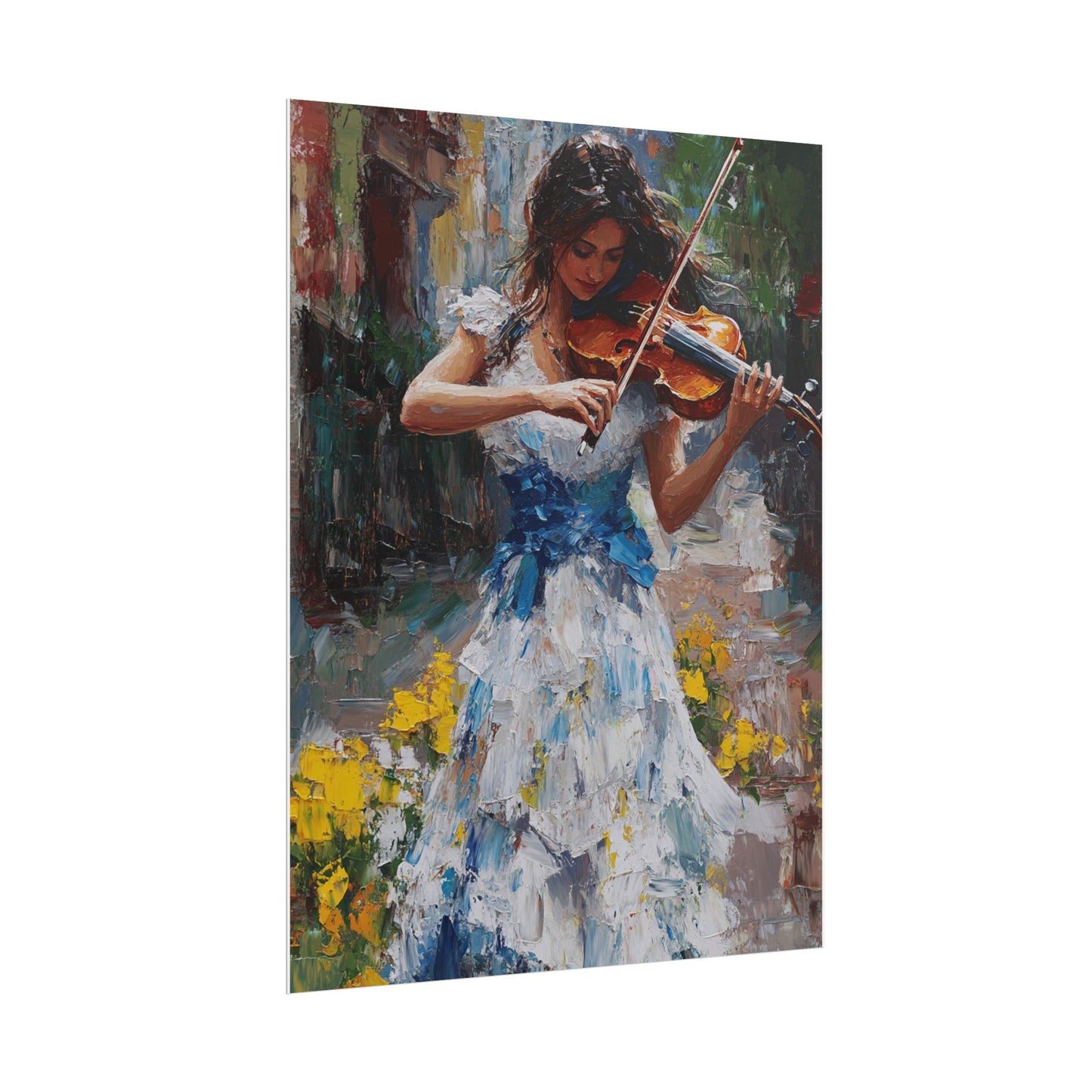 Melody in Motion - Impressionist Violinist Art Print