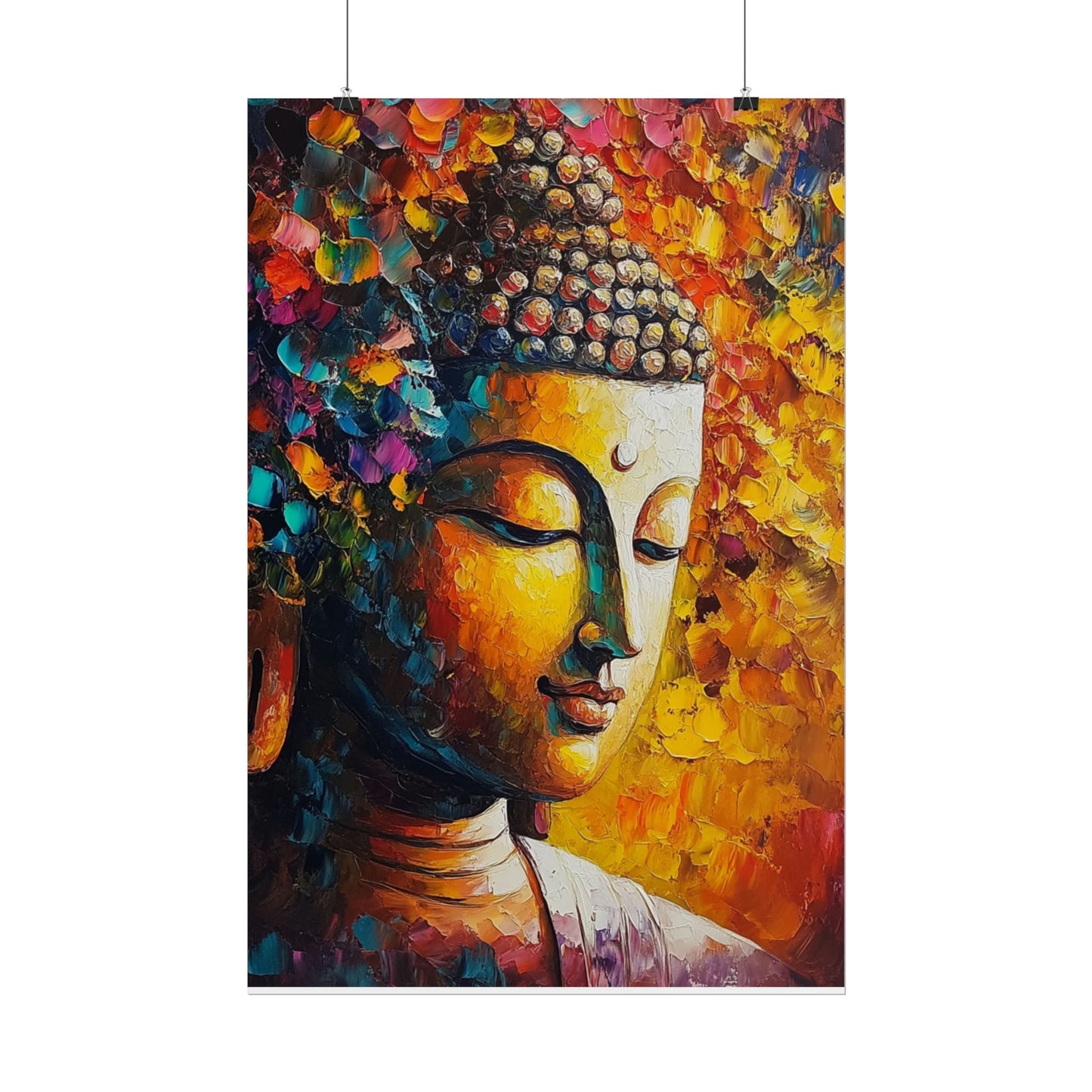 Buddha's Serenity - Abstract Spiritual Art Print