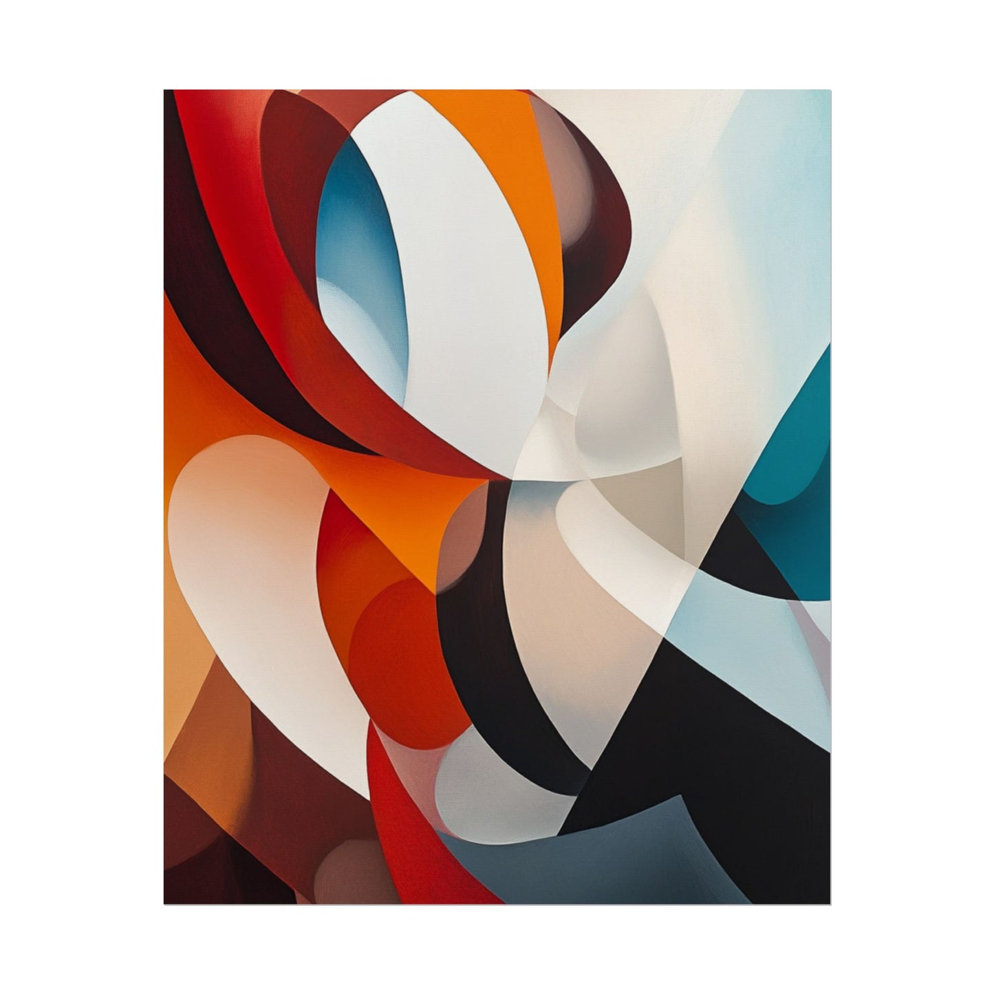 Dynamic Curves - Modern Abstract Art Print